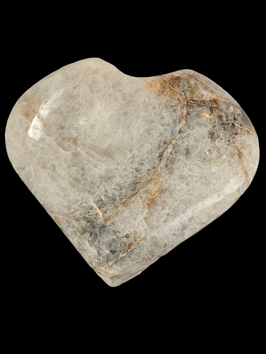 Moonstone Crystal Heart - 65mm
