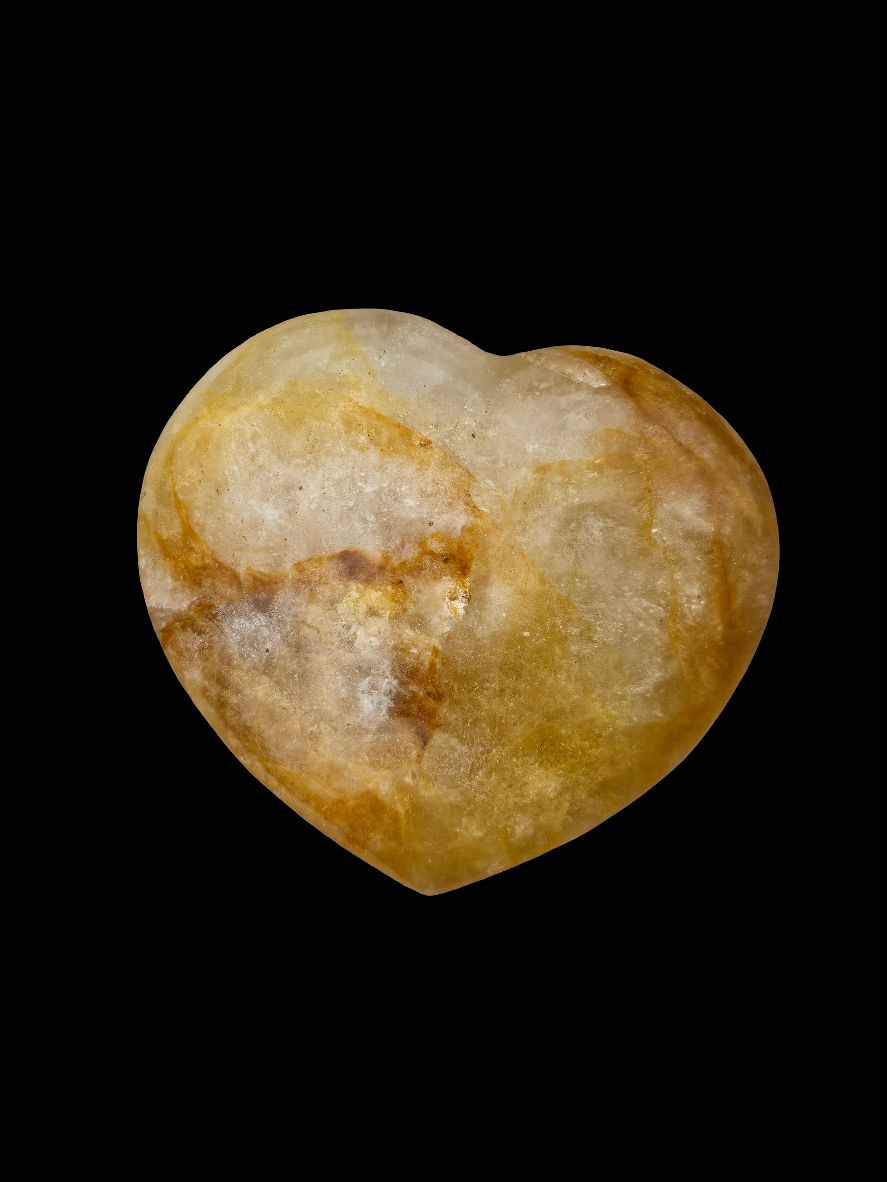 Golden Healer Crystal Heart 82mm