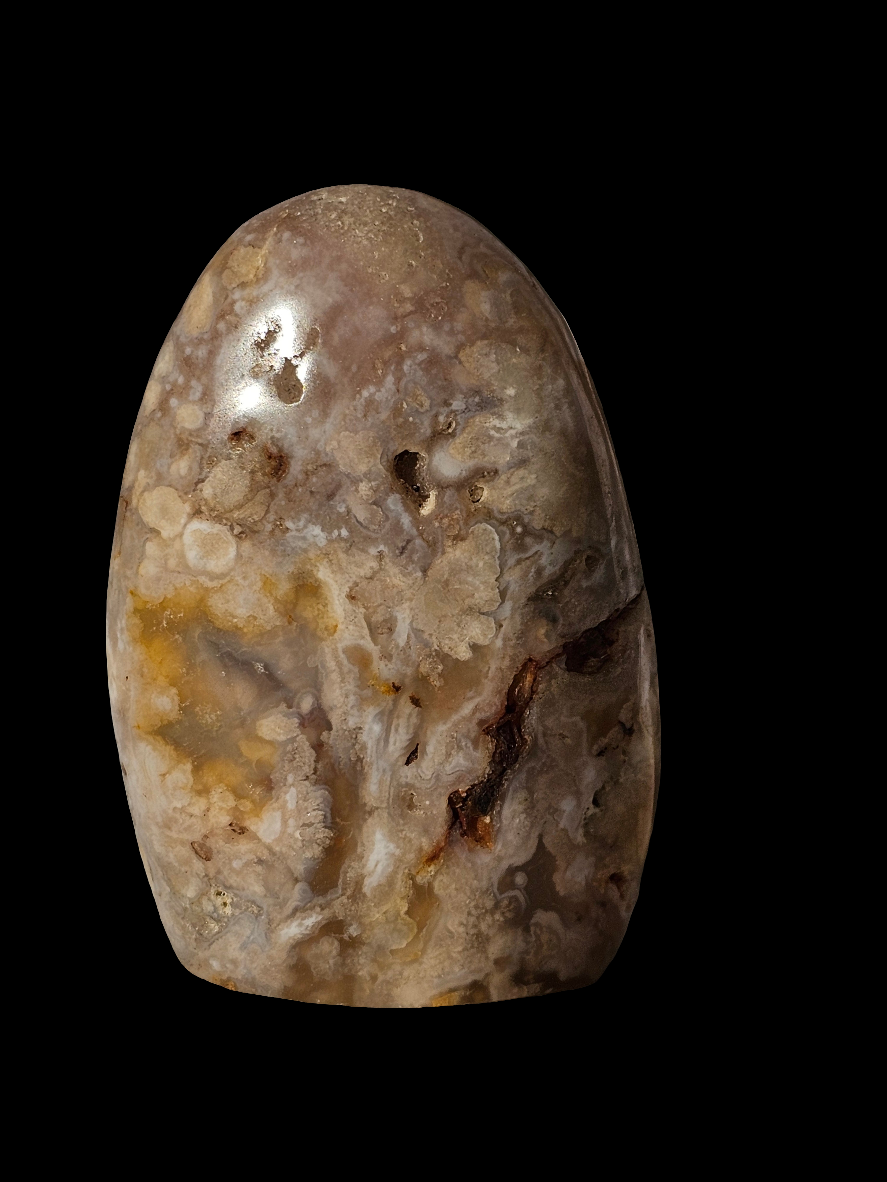 Flower Agate Crystal Free Form 2.75 Inch