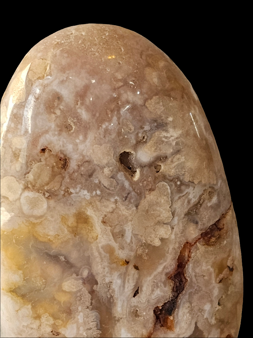 Flower Agate Crystal Free Form 2.75 Inch