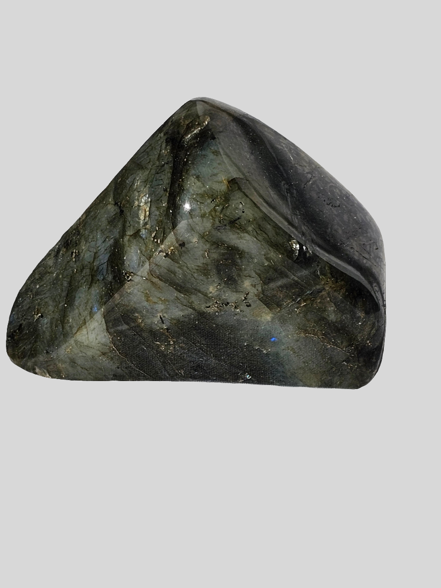 Labradorite Crystal Free Form - 3.75 Inch Natural Stone with Flash