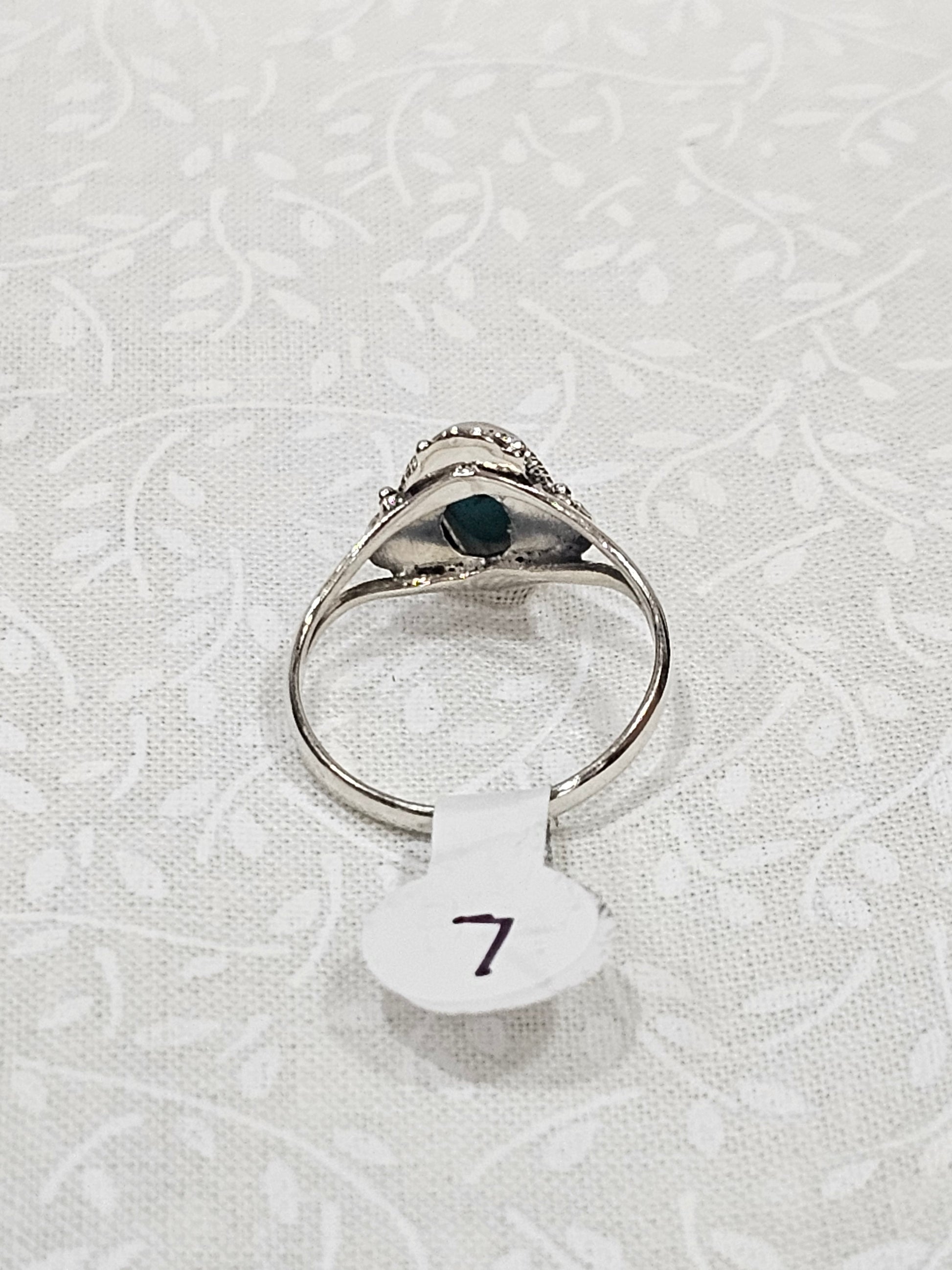 Sterling Silver Turquoise Gemstone Ring 7