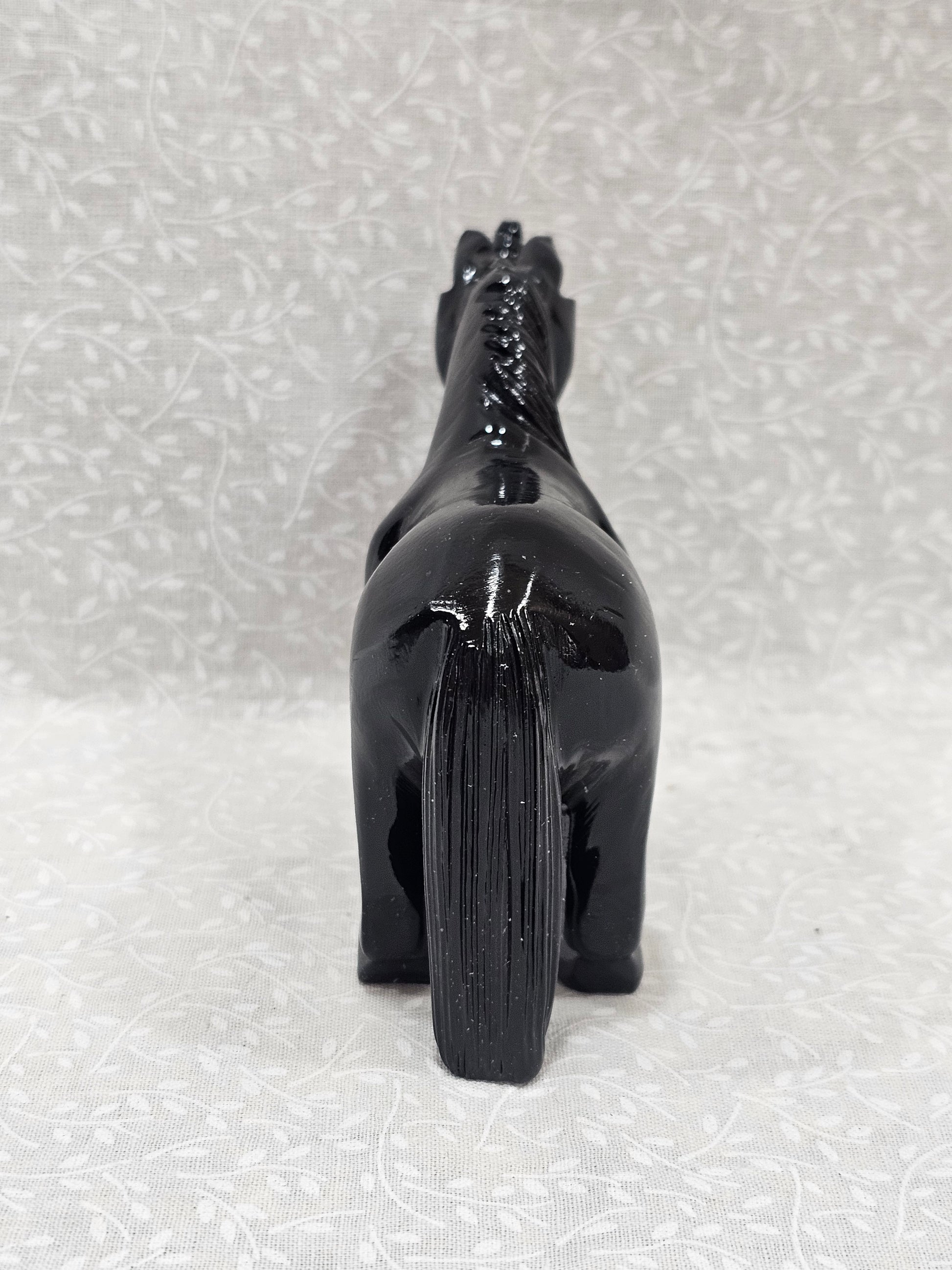 Black Obsidian Crystal Unicorn