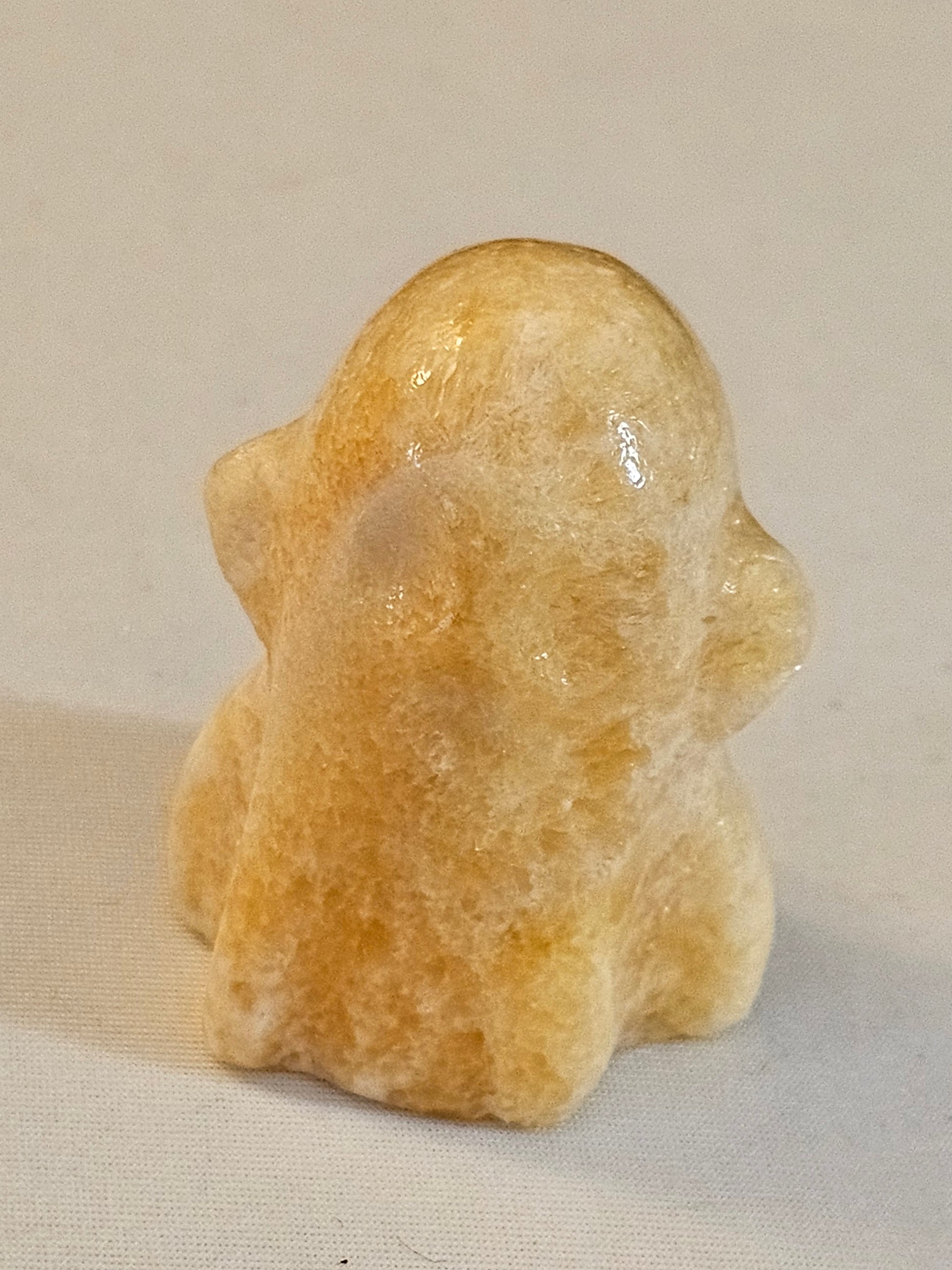 Orange Calcite Crystal Ghost 2 Inch