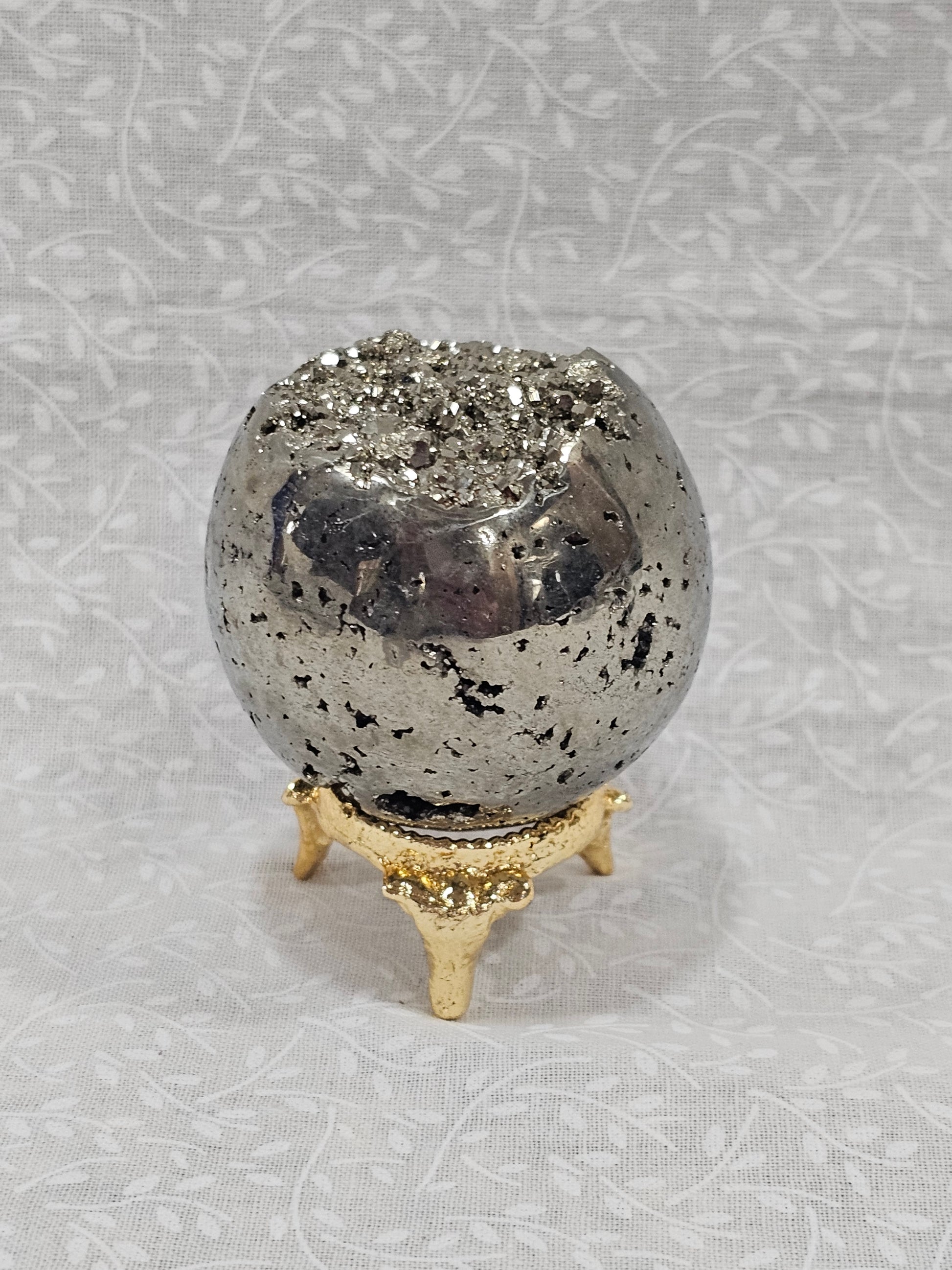 Pyrite Crystal Sphere