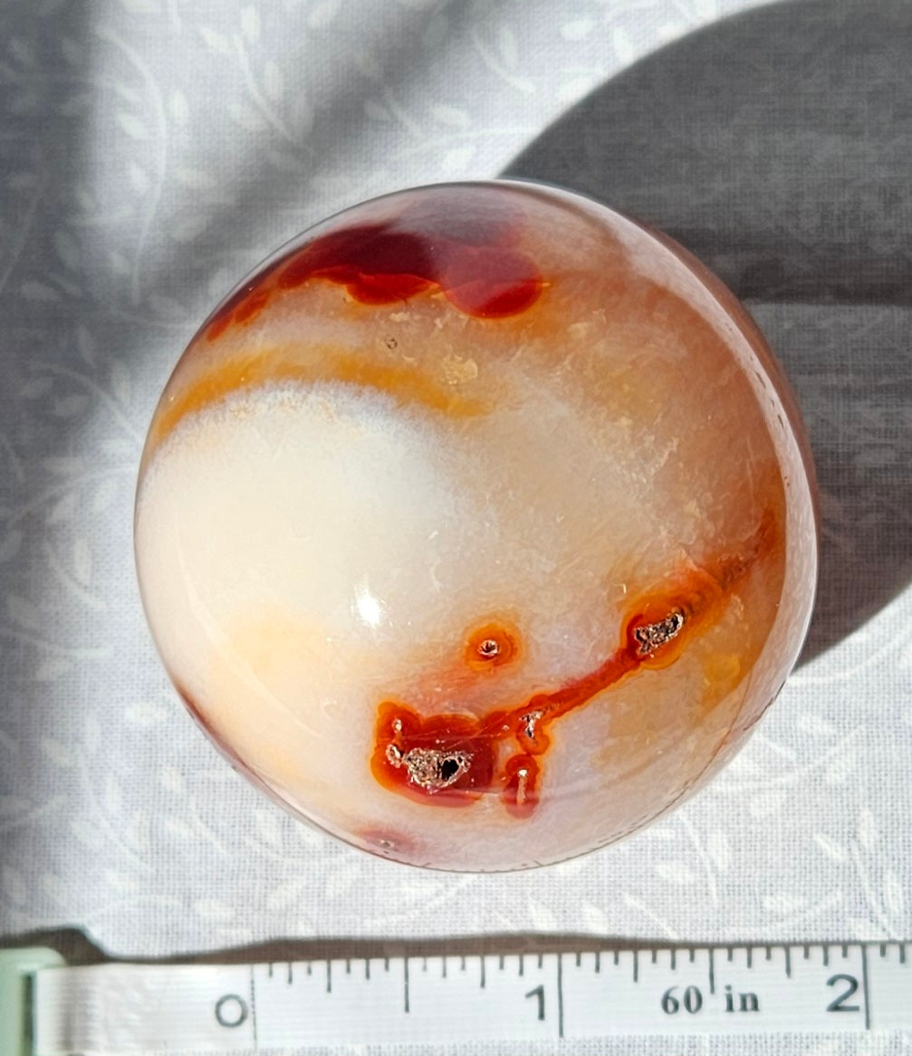 Carnelian Crystal Sphere