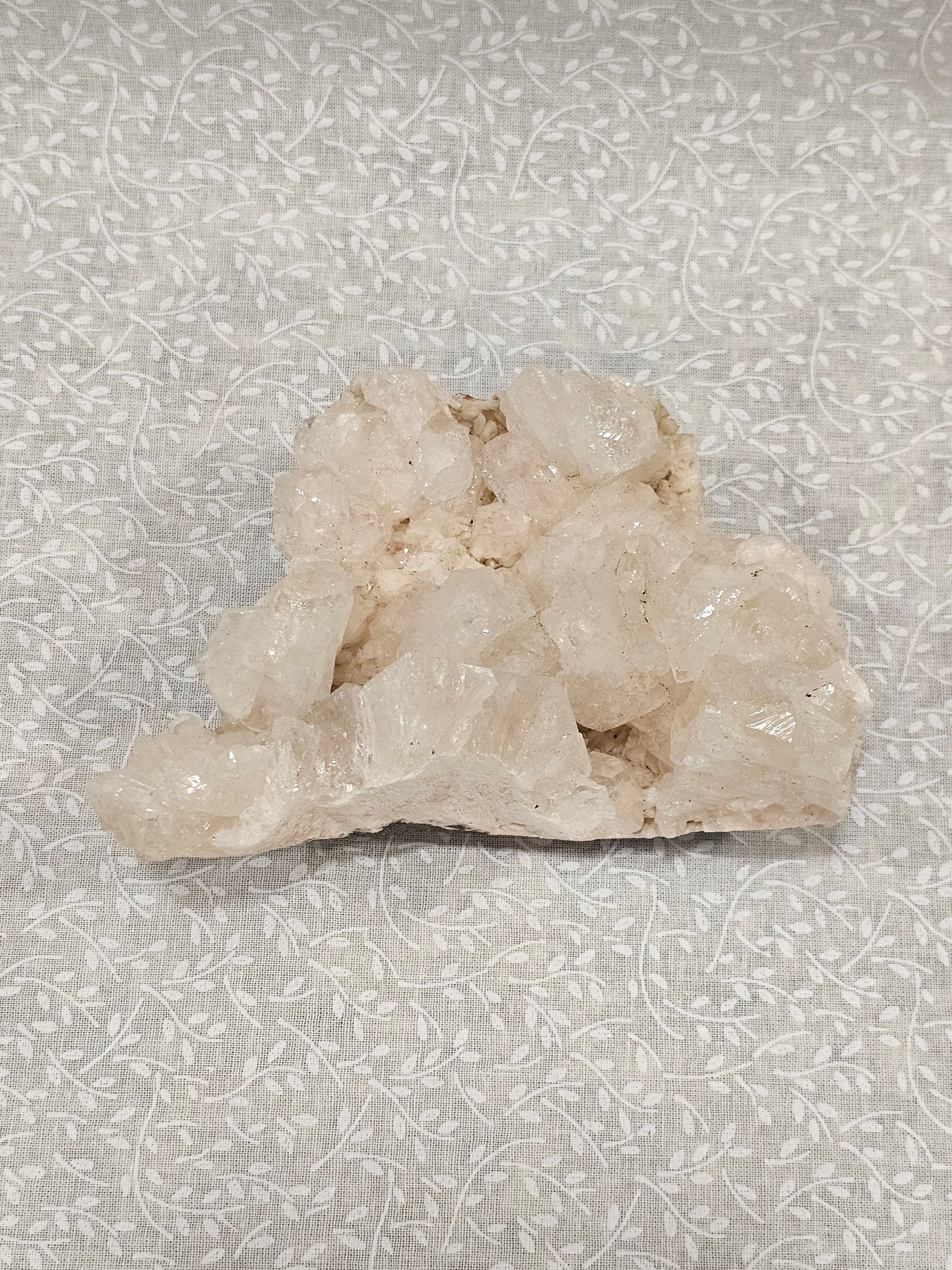 Apophyllite with Stillbite Raw Crystal Cluster