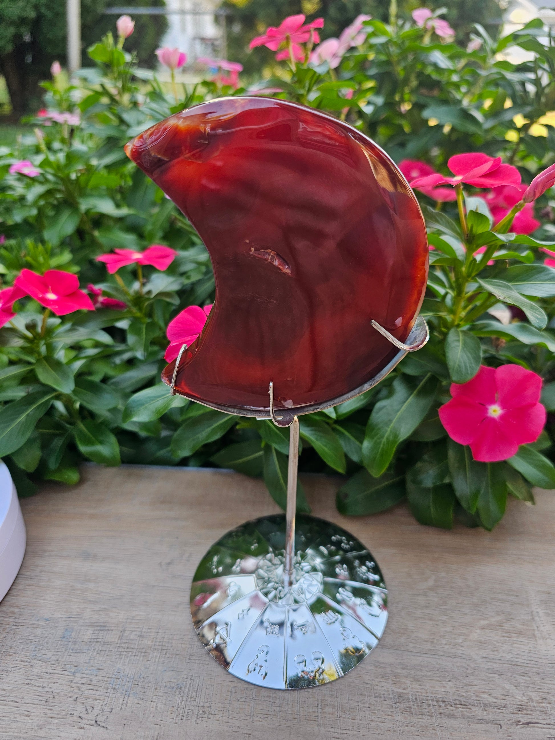 Carnelian Crescent Moon