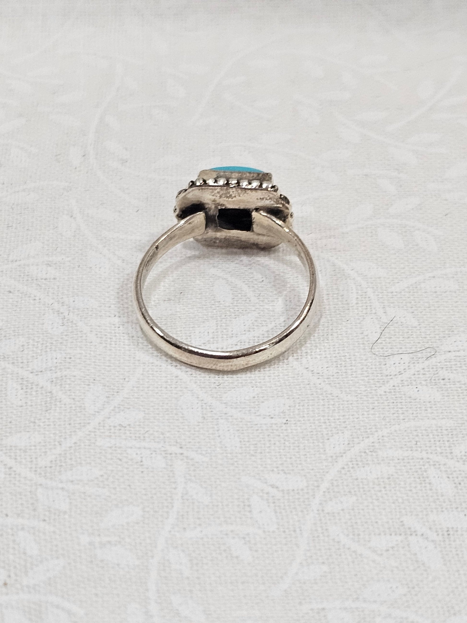 Sterling Silver Turquoise Gemstone Ring 6