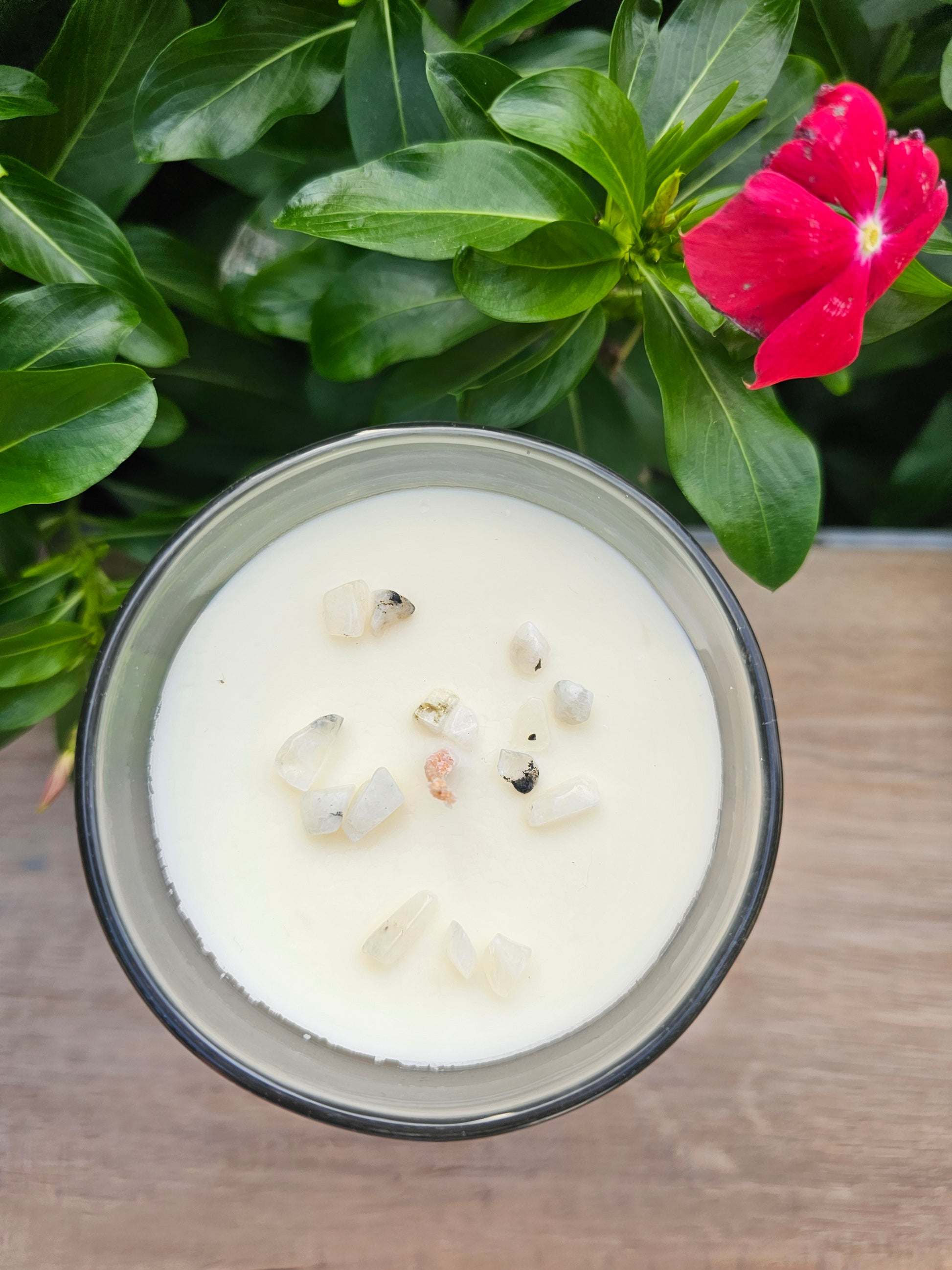 Handcrafted Soy Candle - Natural Crystal Energy