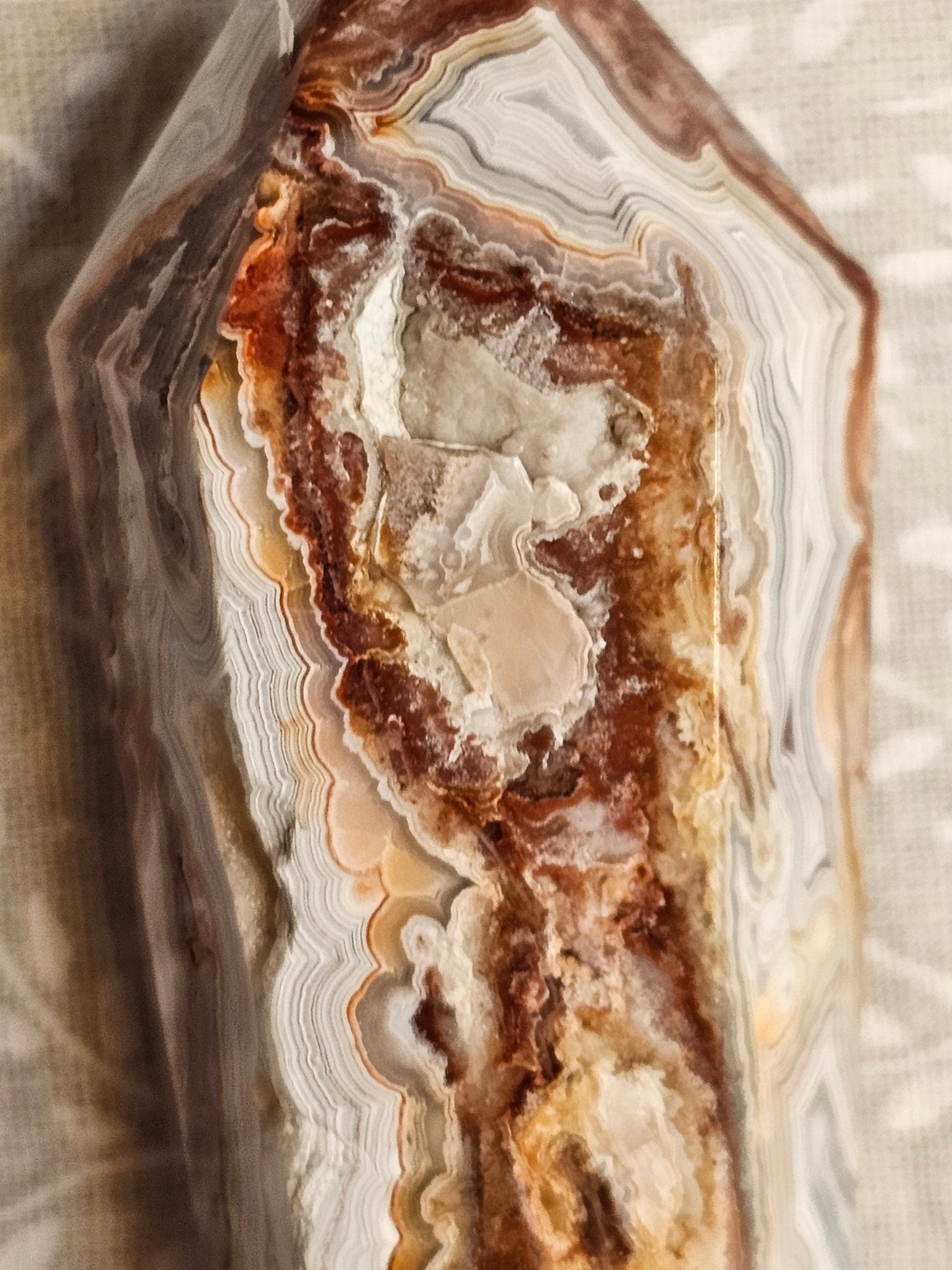 Crazy Lace Agate Crystal Point - Natural Stone