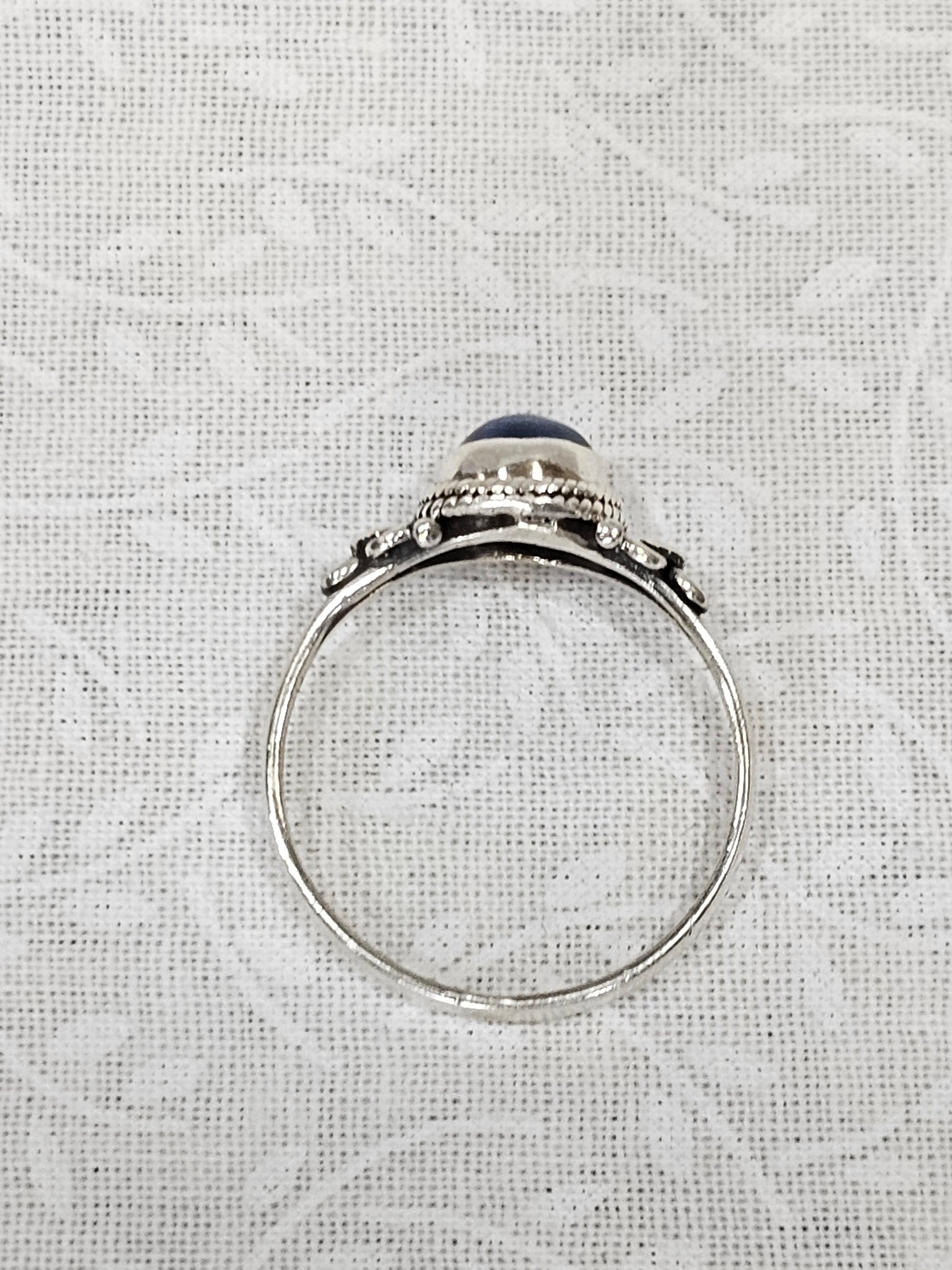 Sterling Silver Blue Kyanite Ring - Size 8.5