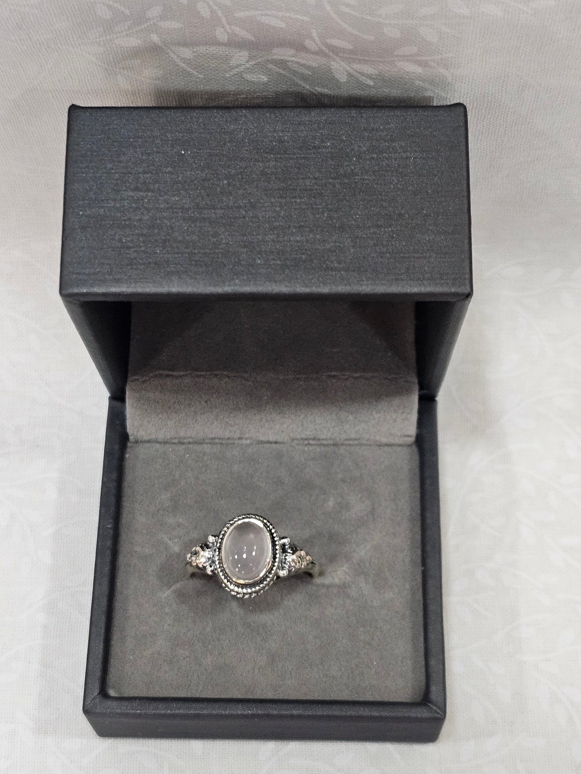 Sterling Silver Moonstone Gemstone Ring 8