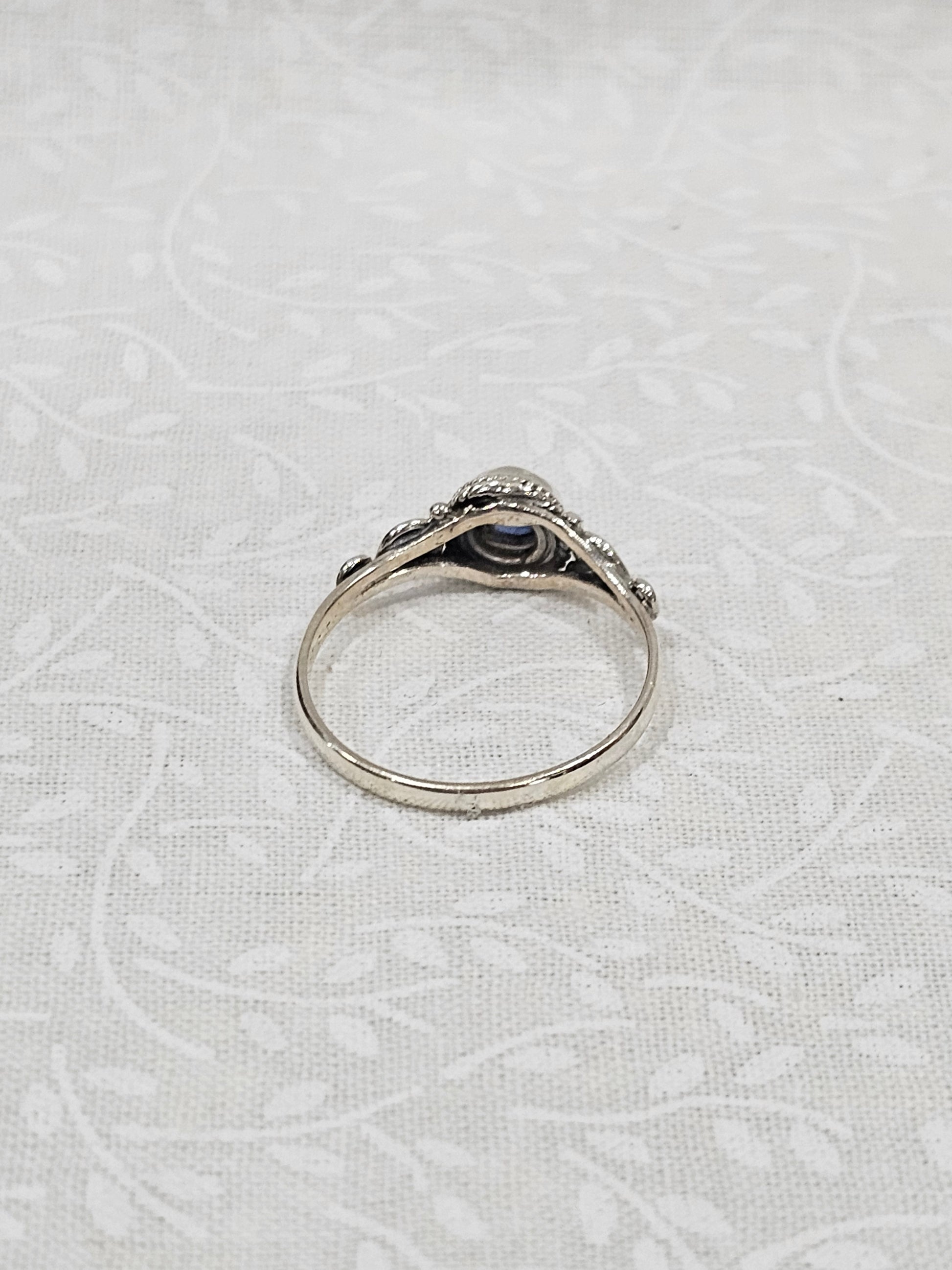 Sterling Silver Kyanite Gemstone Ring 8.5