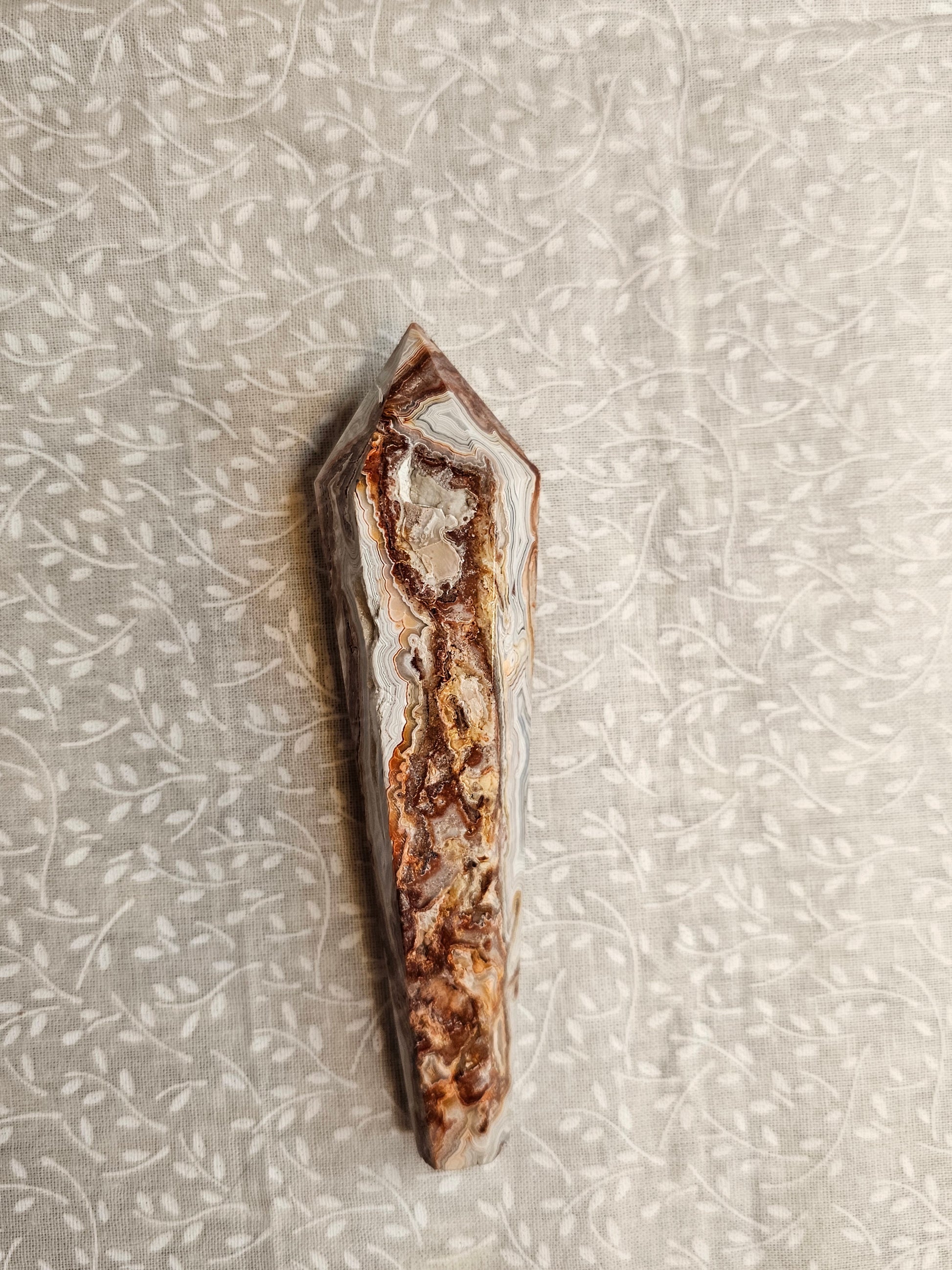Crazy Lace Agate Crystal Point - Natural Stone