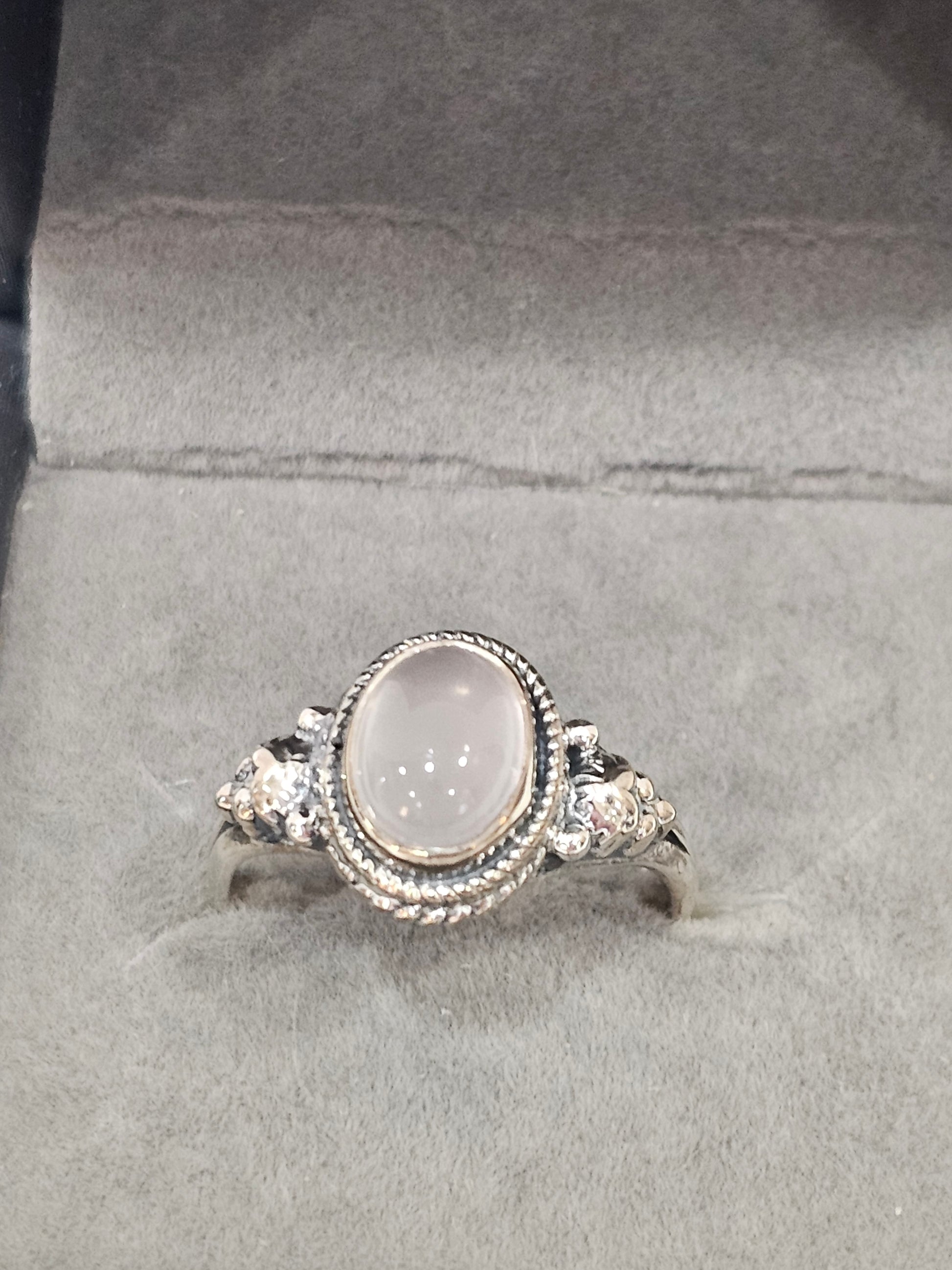 Sterling Silver Moonstone Gemstone Ring 8