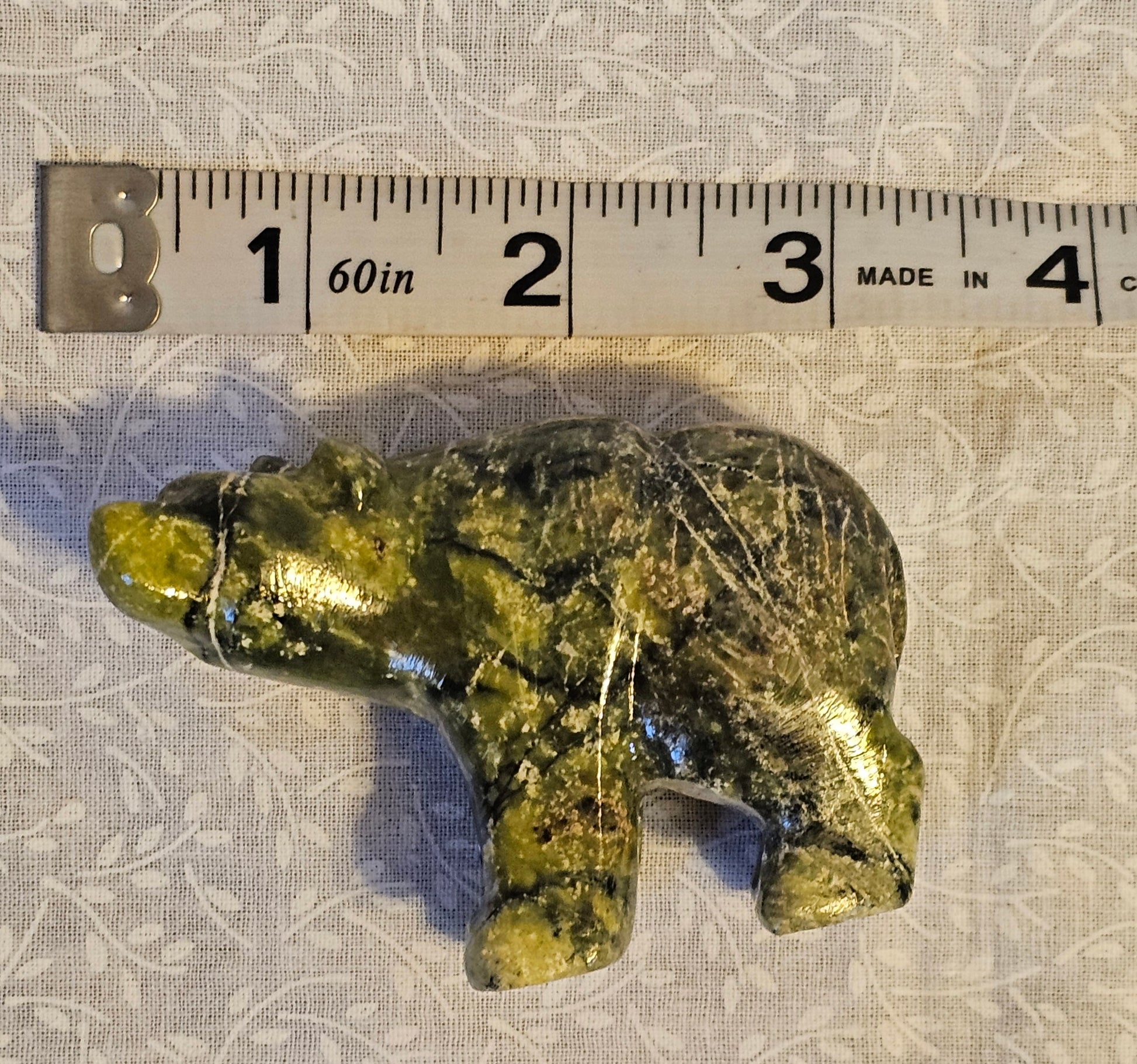 Serpentine Crystal Bear