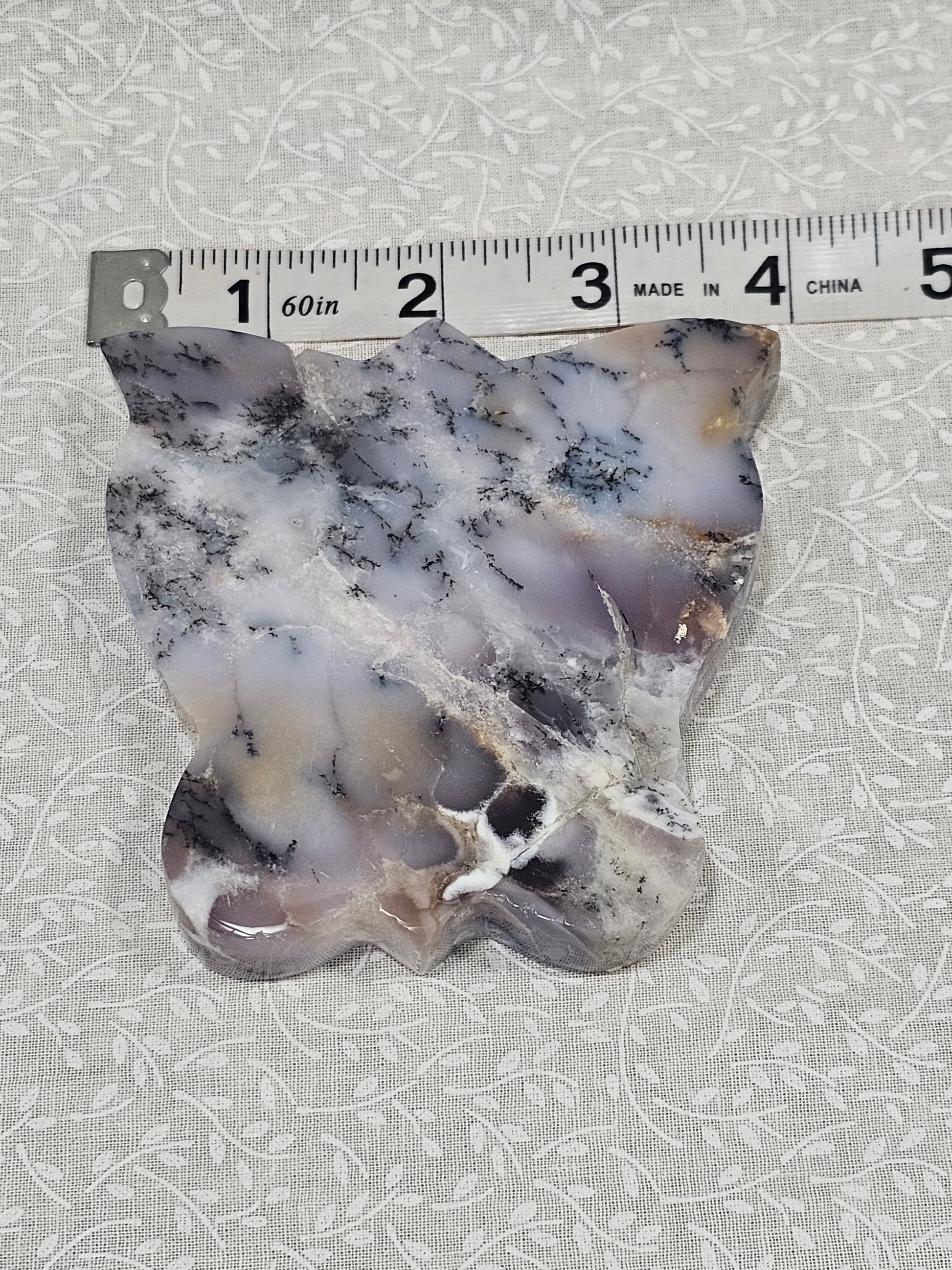 Dendritic Agate Crystal Butterfly