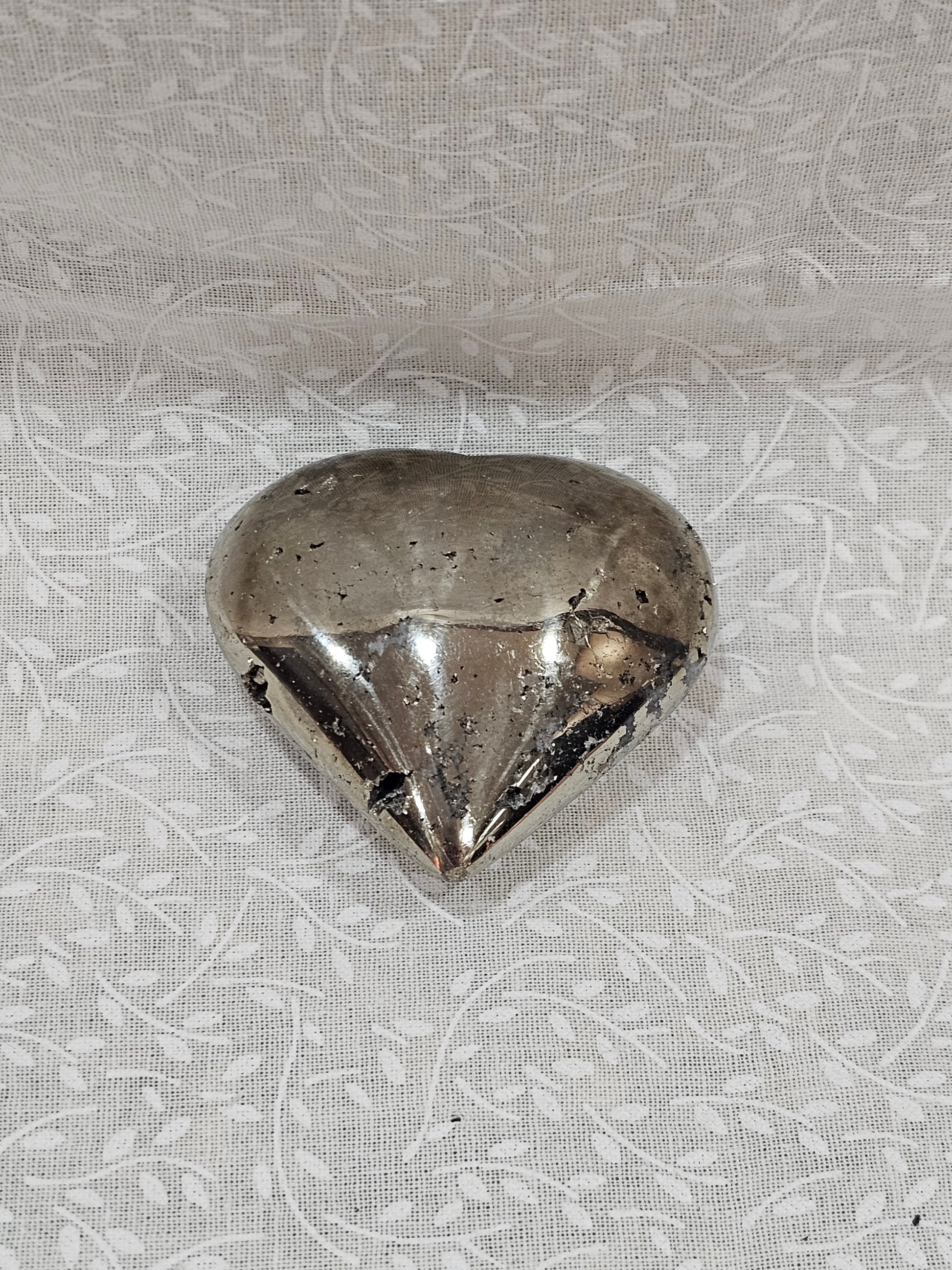 Pyrite Crystal Heart