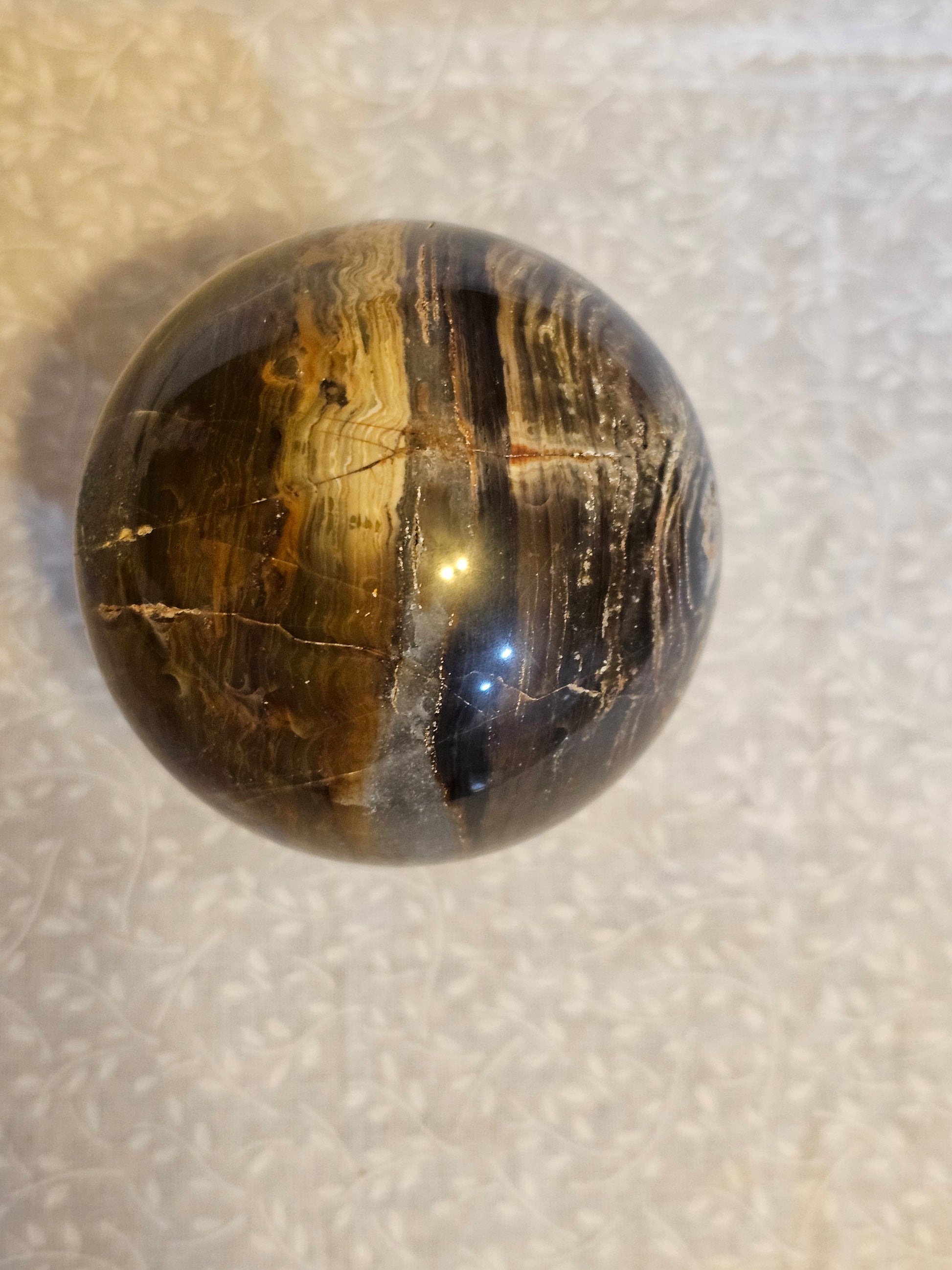 Stromatolite Crystal Sphere