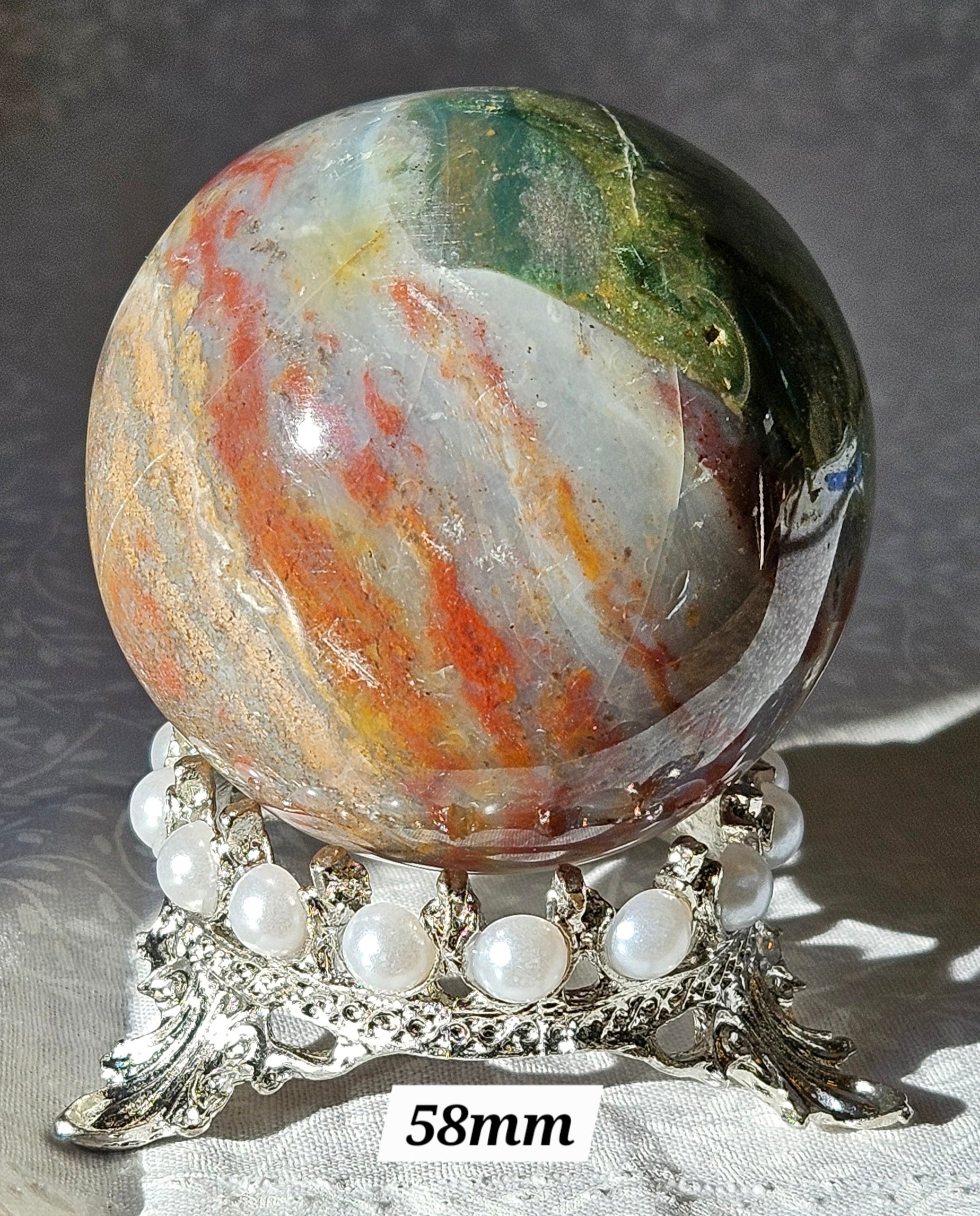Ocean Jasper Crystal Sphere
