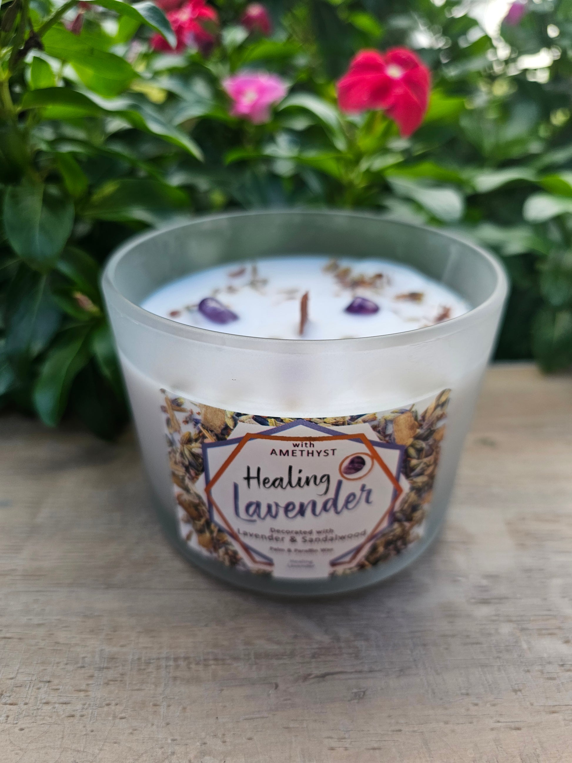 Healing Crystal Energy Candle - Natural Soy Wax