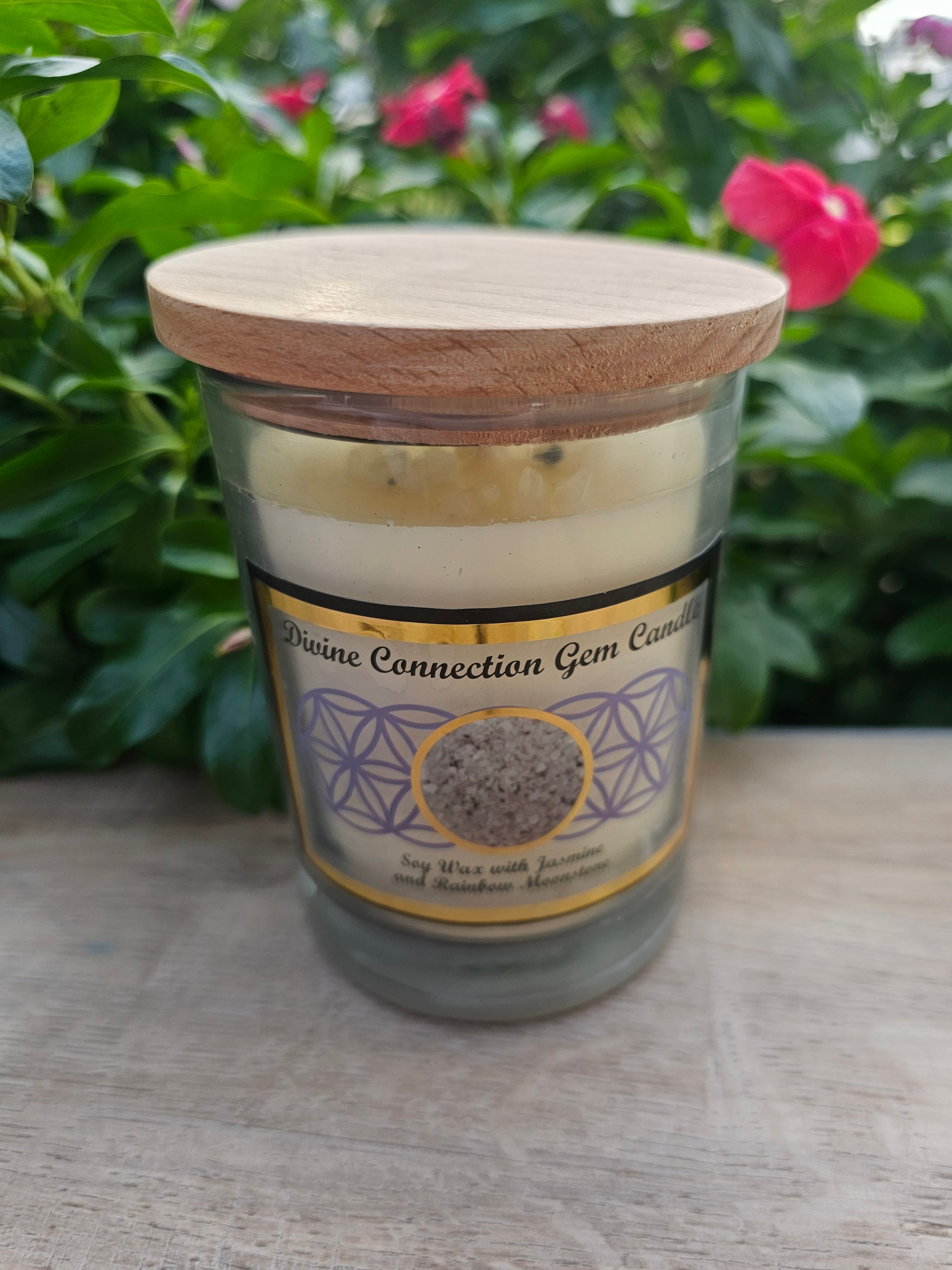 Handcrafted Soy Candle - Natural Crystal Energy