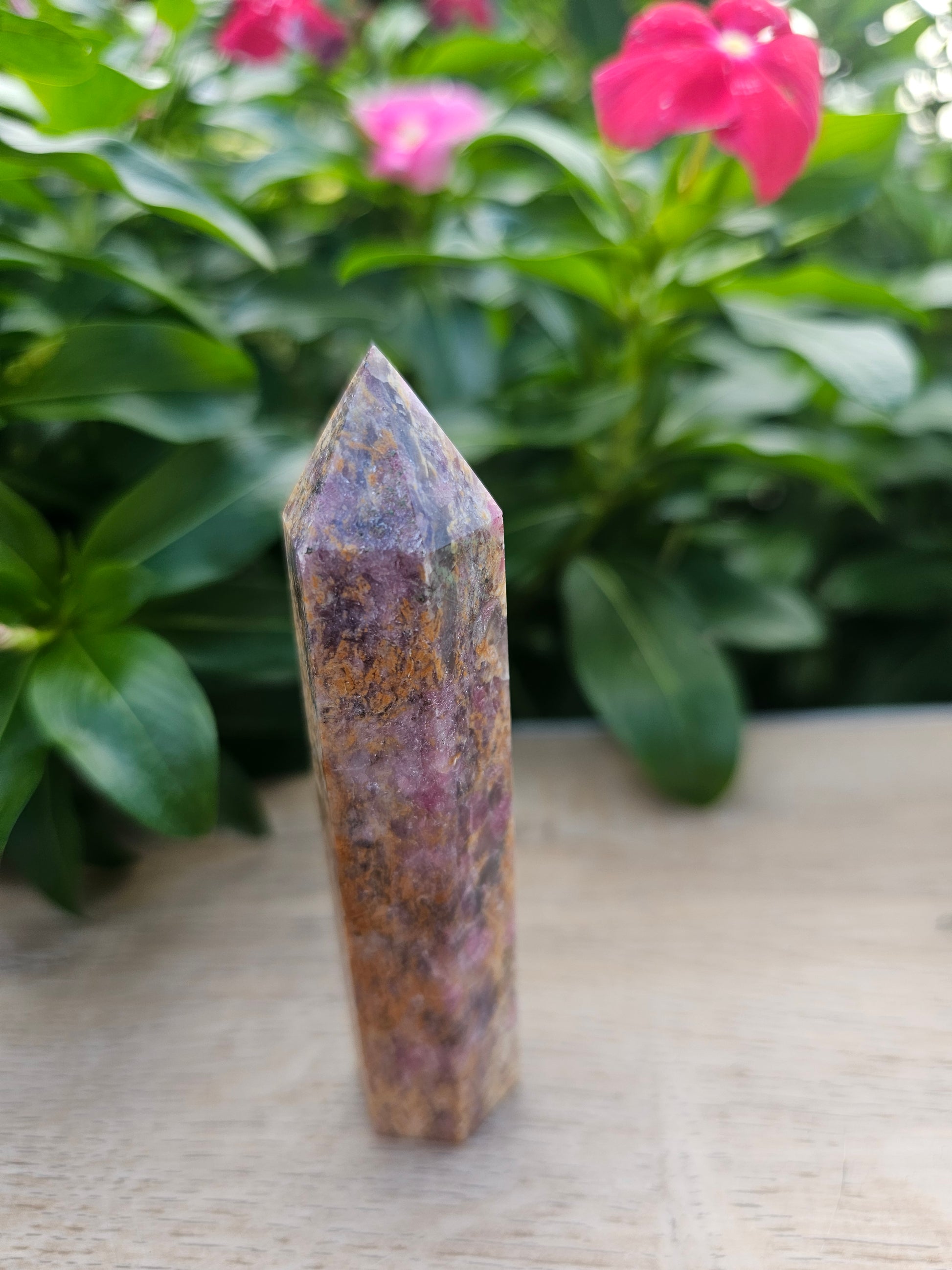 Lepidolite Tower - Natural Purple Crystal Point