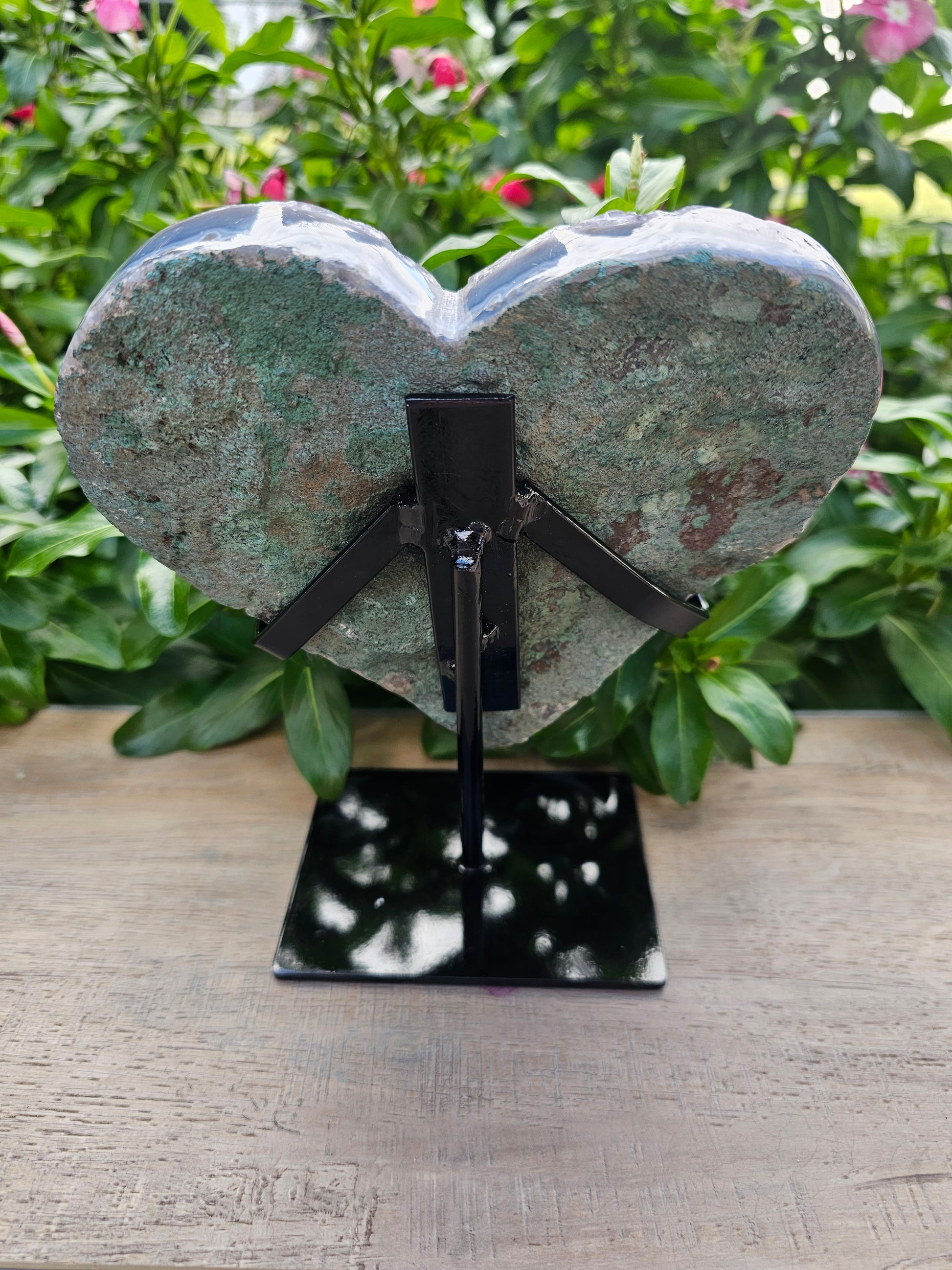 Amethyst Crystal Heart on Stand