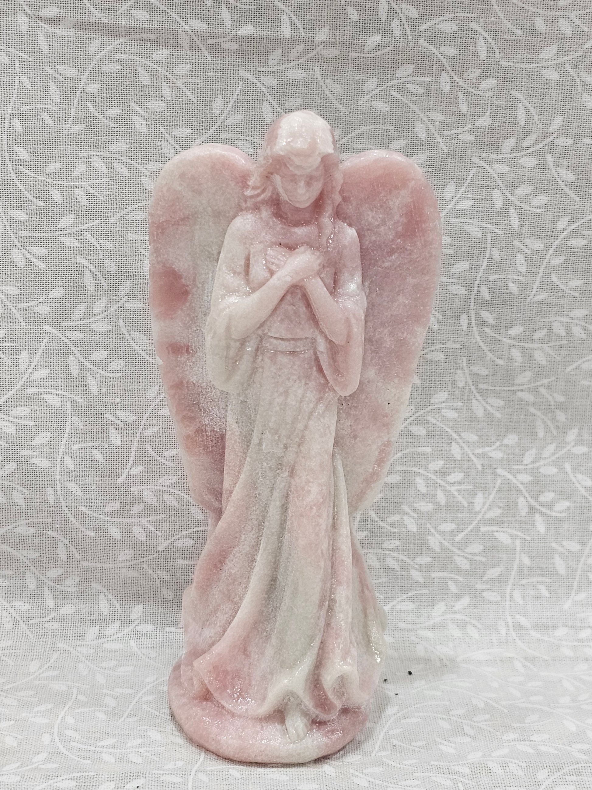 Pink Opal Crystal Angel 4.5 Inch