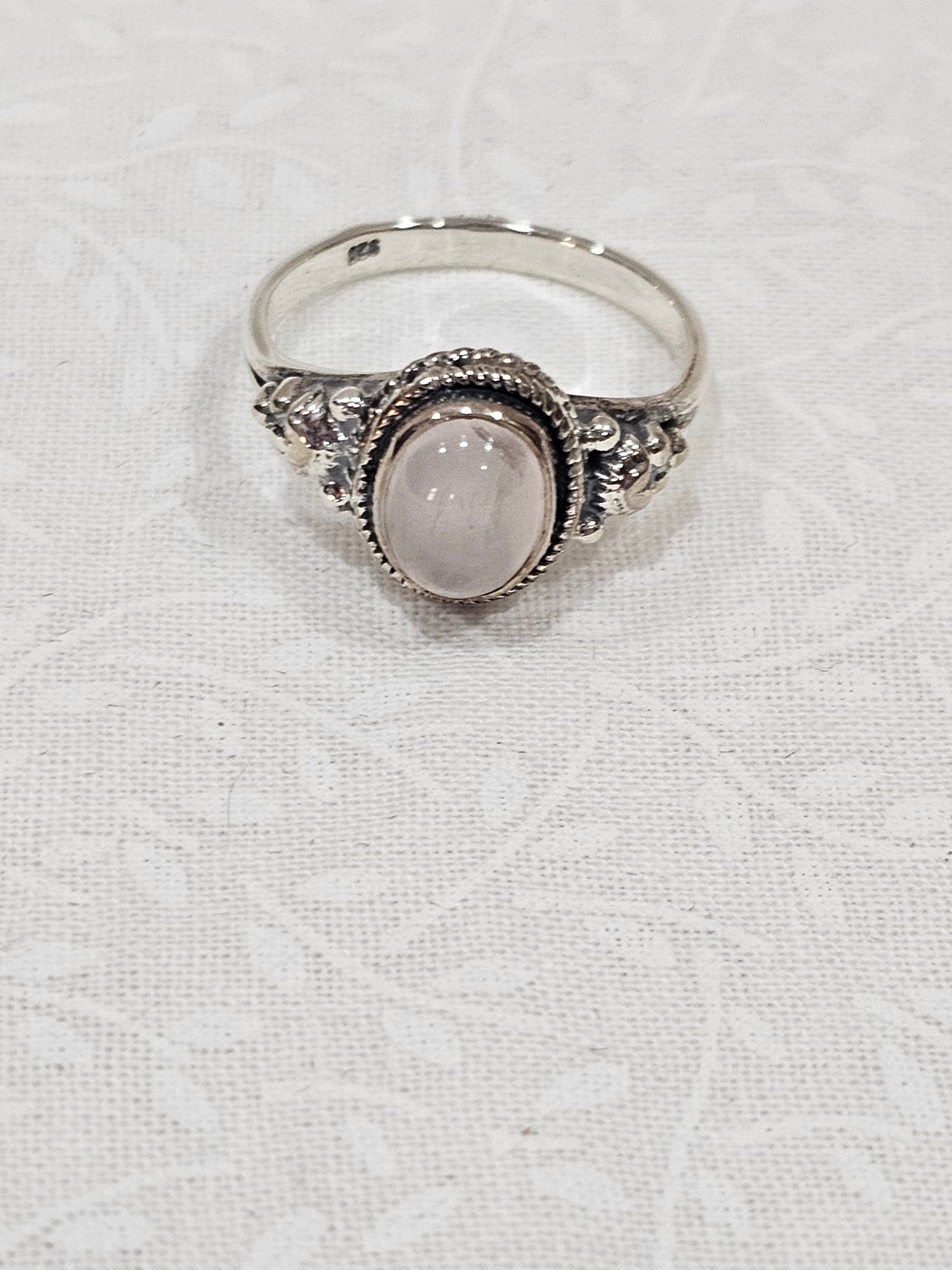 Sterling Silver Moonstone Gemstone Ring 8
