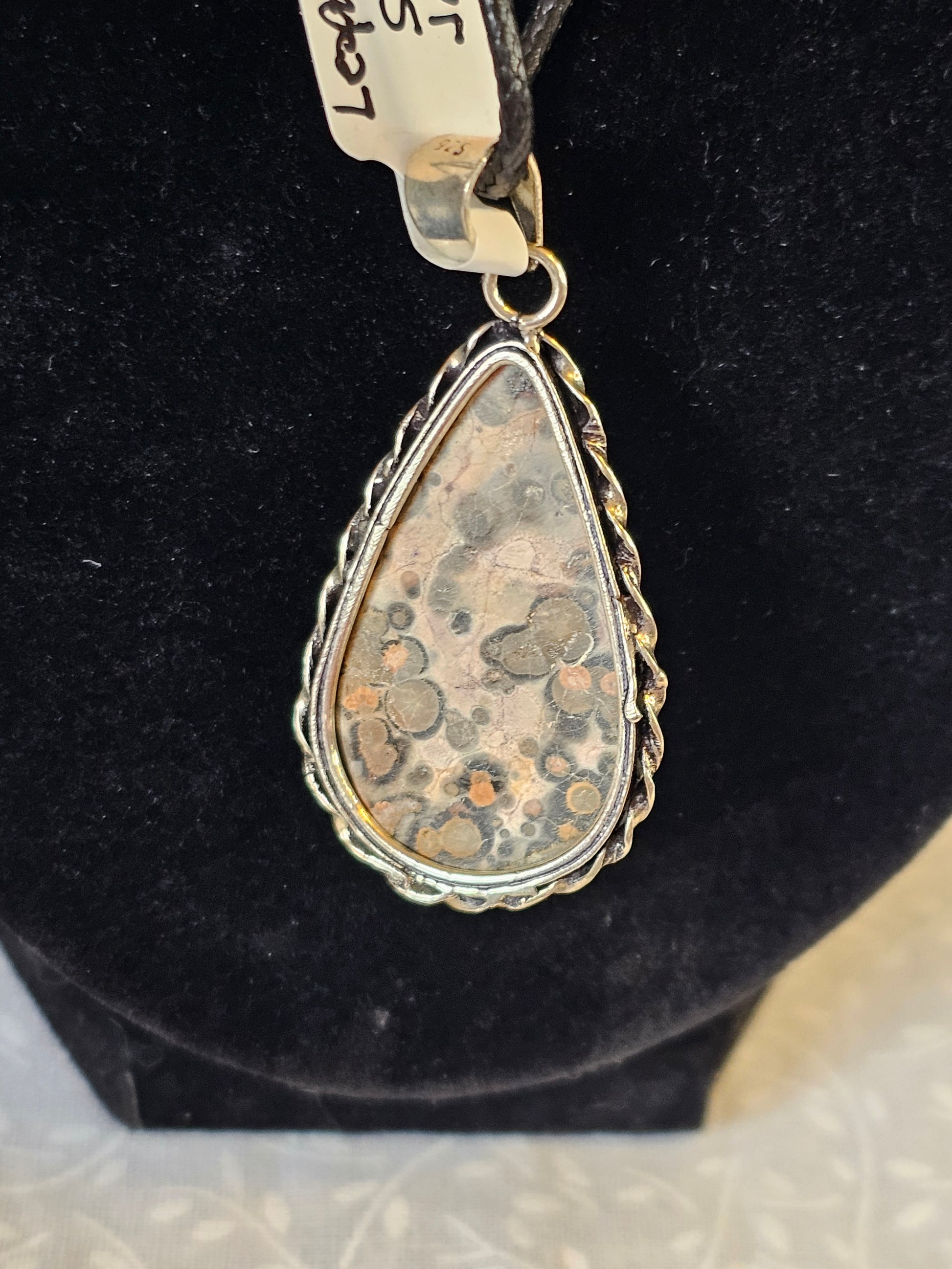 Leopard Skin Jasper Crystal Gemstone Necklace - Natural Stone