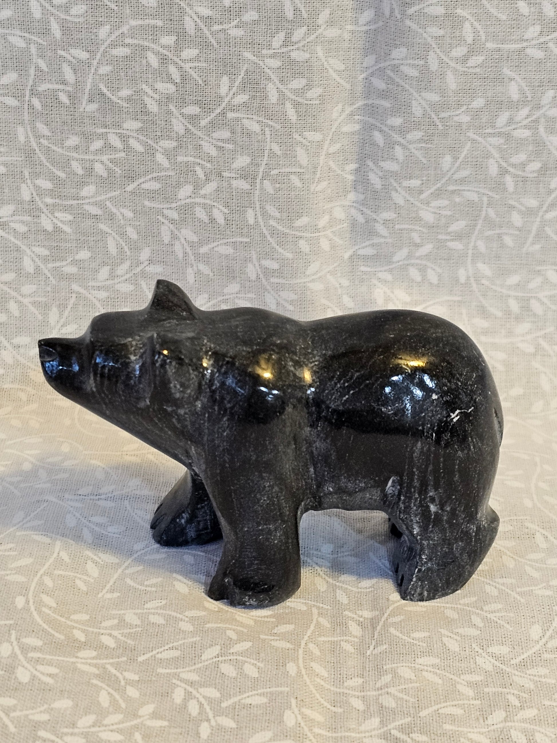 Black Obsidian Crystal Bear