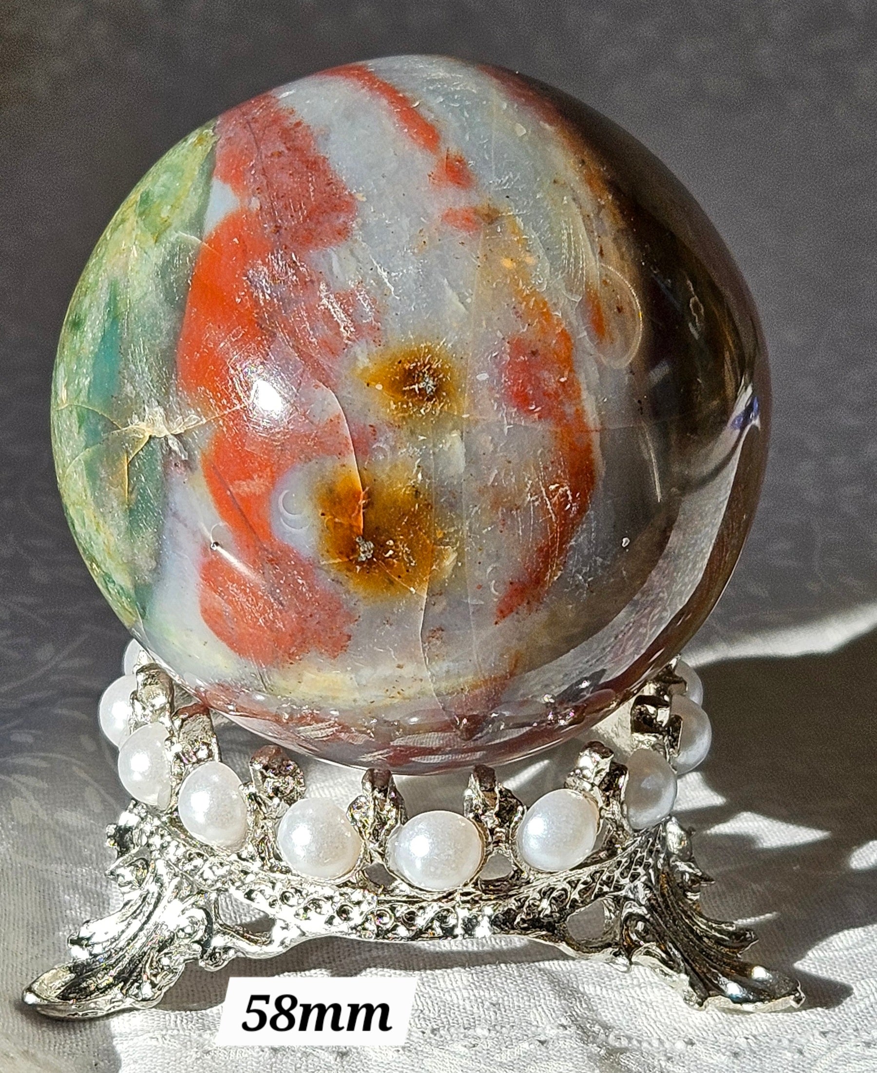 Ocean Jasper Crystal Sphere