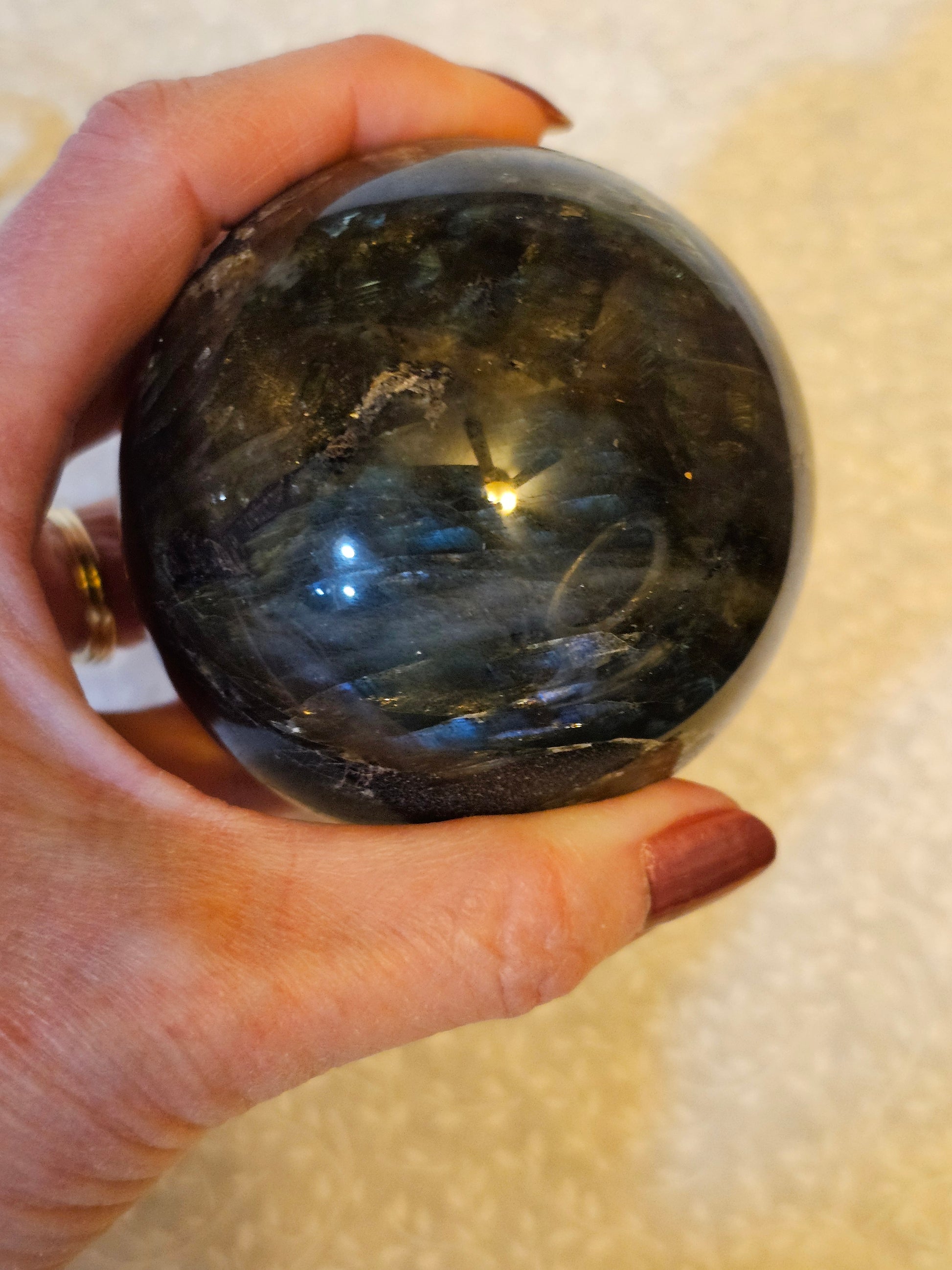 Labradorite Crystal Sphere