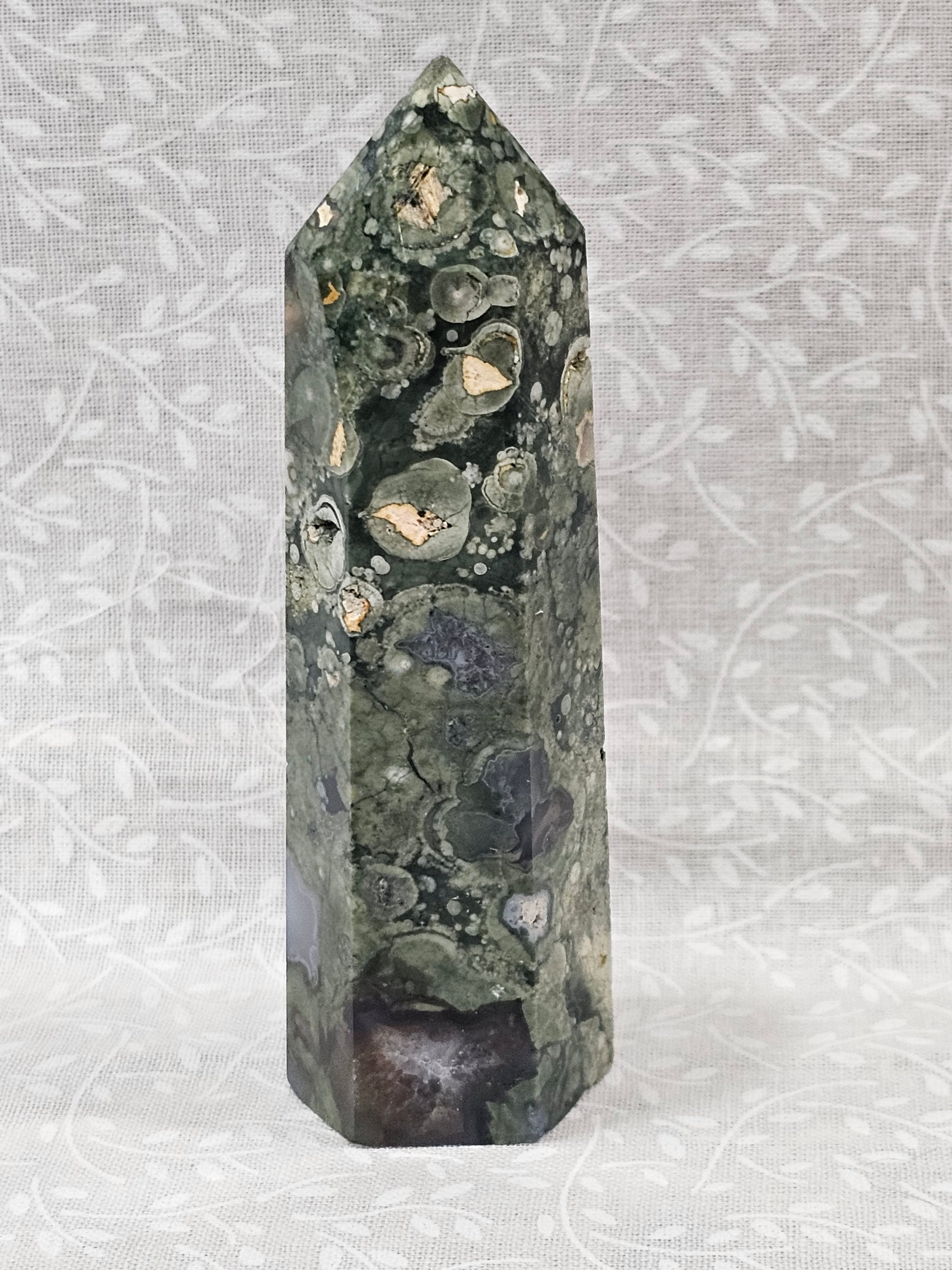 Rainforest Jasper Crystal Tower