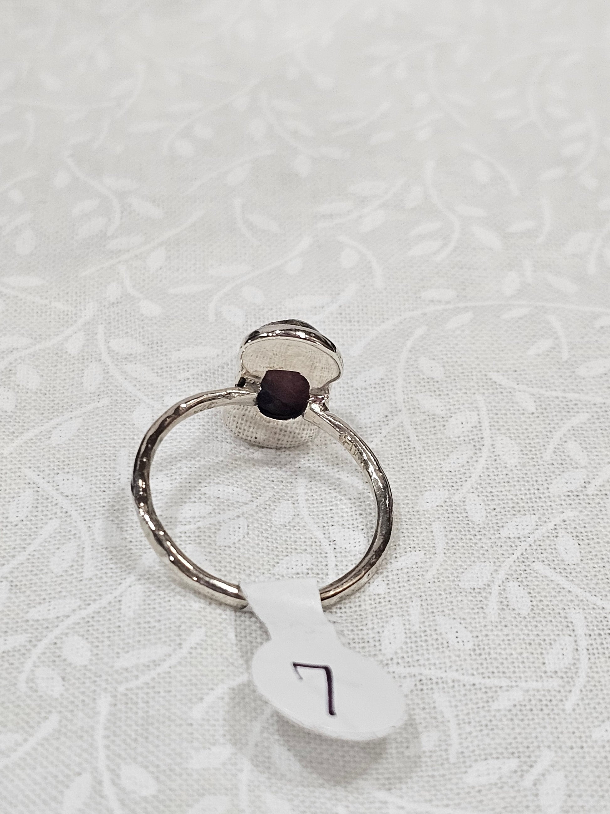 Sterling Silver Spiny Oyster Turquoise Ring - Size 7