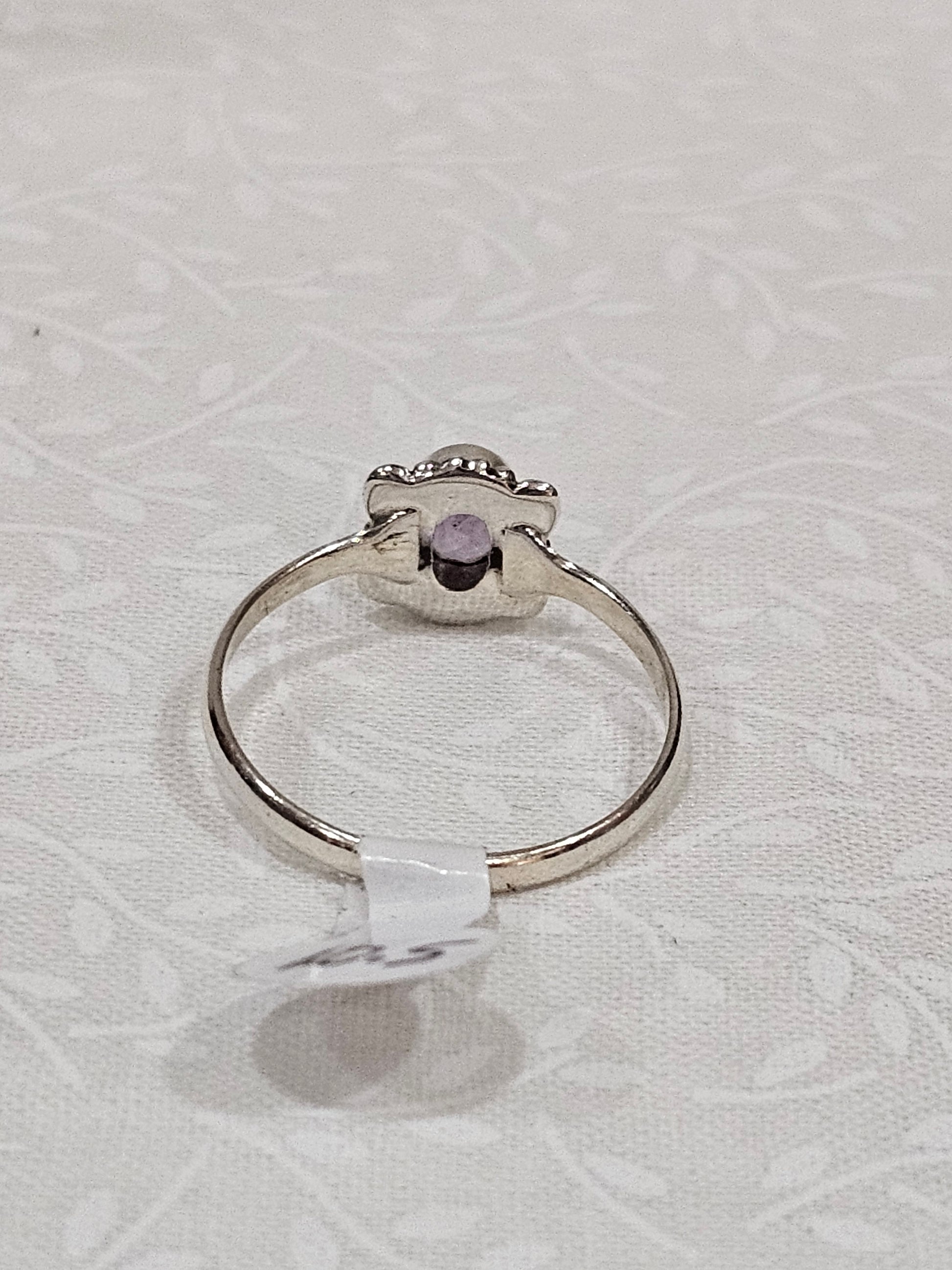 Sterling Silver Amethyst Gemstone Ring 10.5