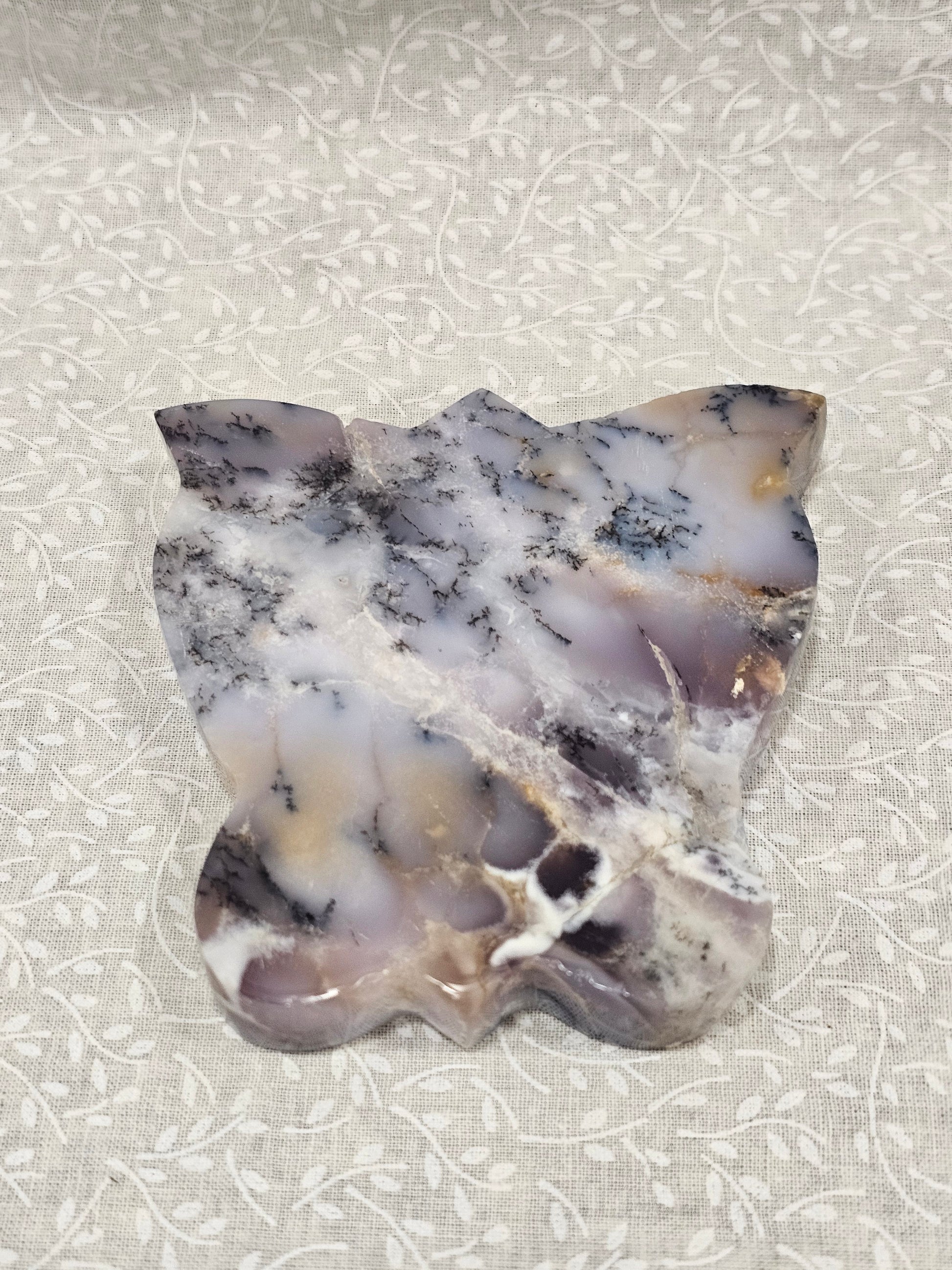 Dendritic Agate Crystal Butterfly