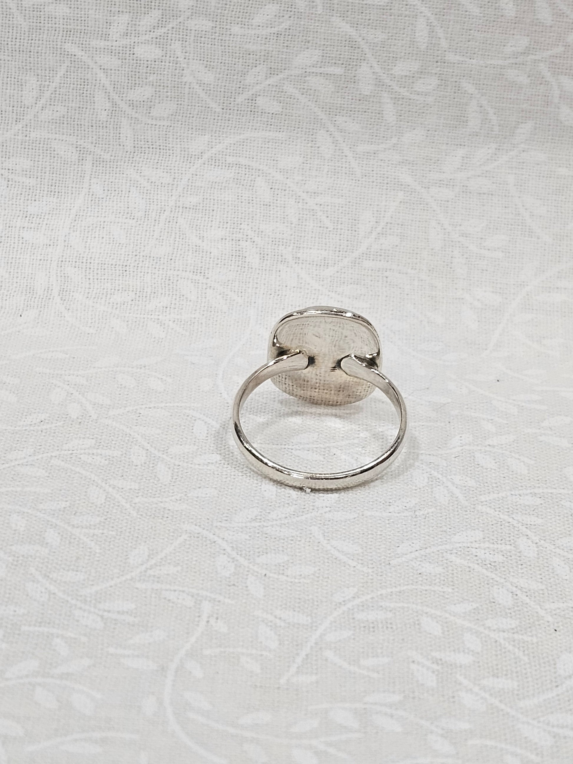 Sterling Silver Larimer Gemstone Ring - Size 7.5