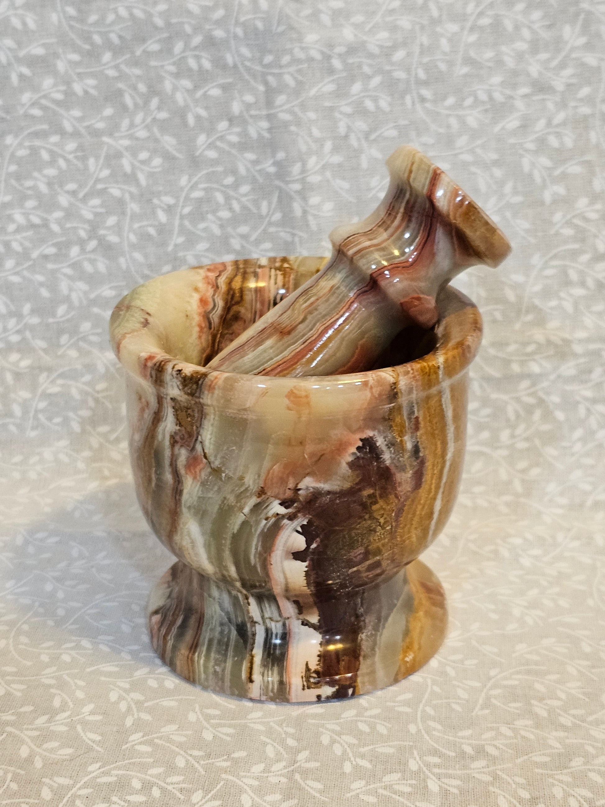 Crystal Mortar & Pestle - Natural Stone