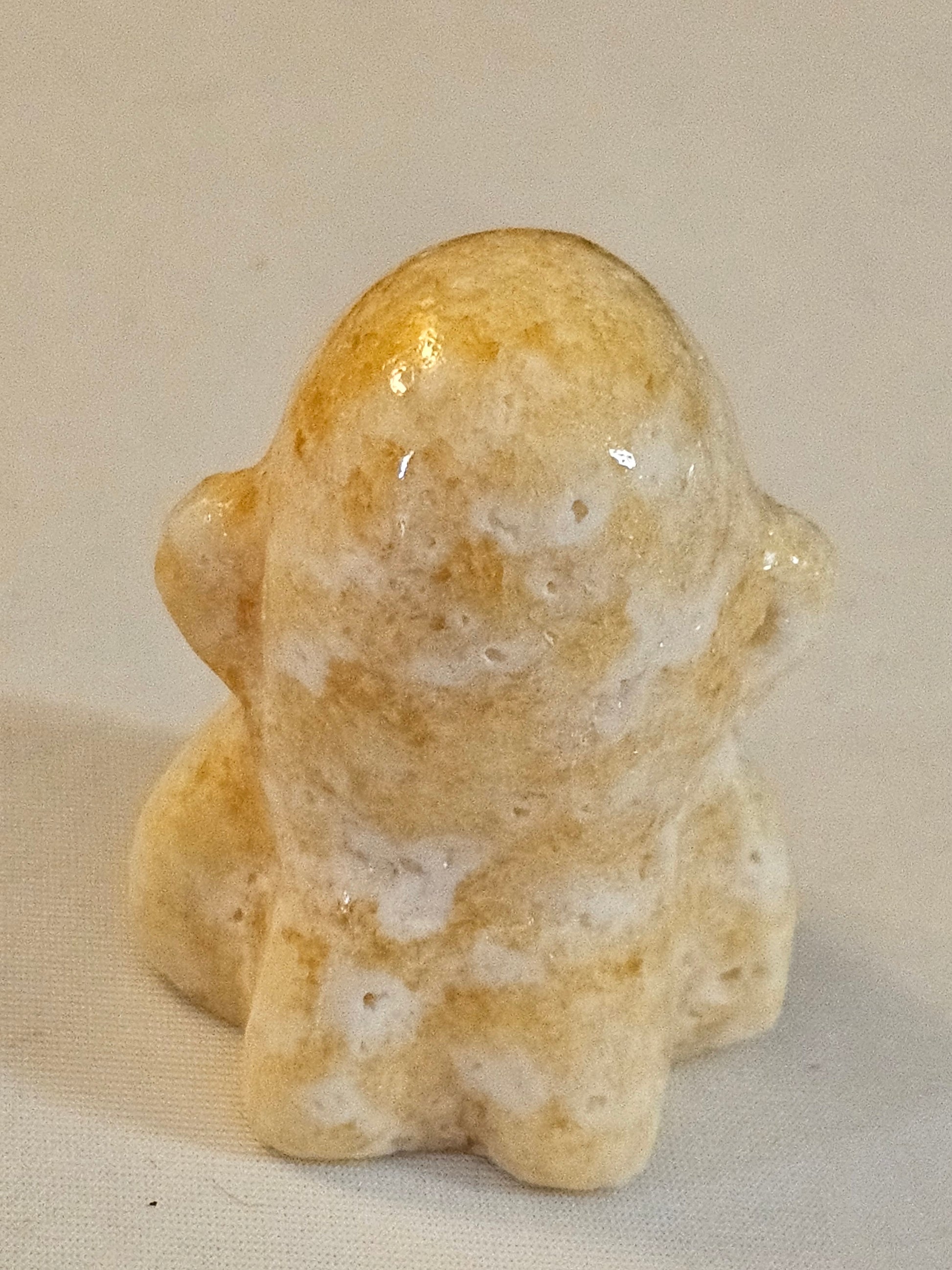 Orange Calcite Crystal Ghost 2 Inch