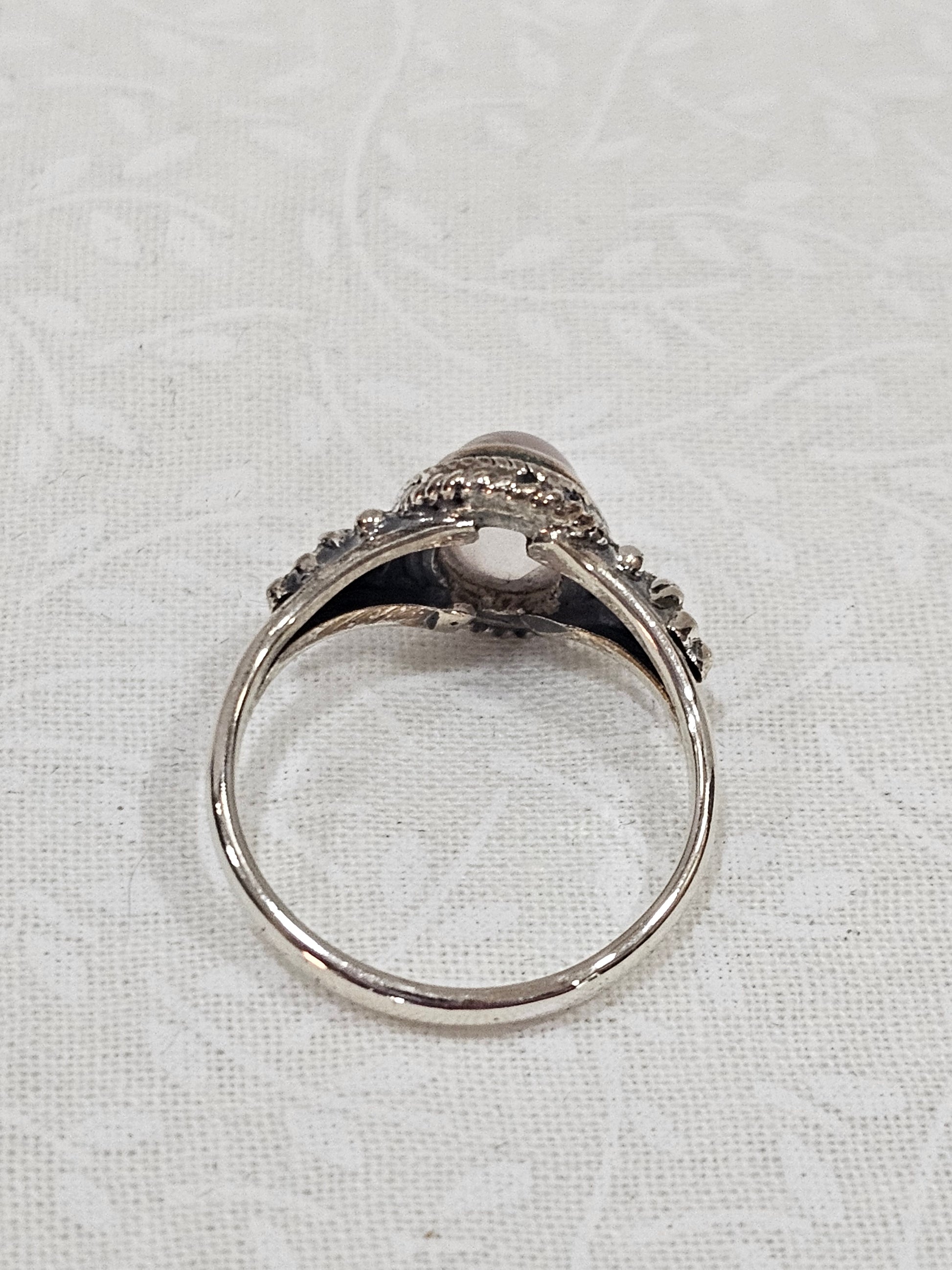 Sterling Silver Moonstone Gemstone Ring 8