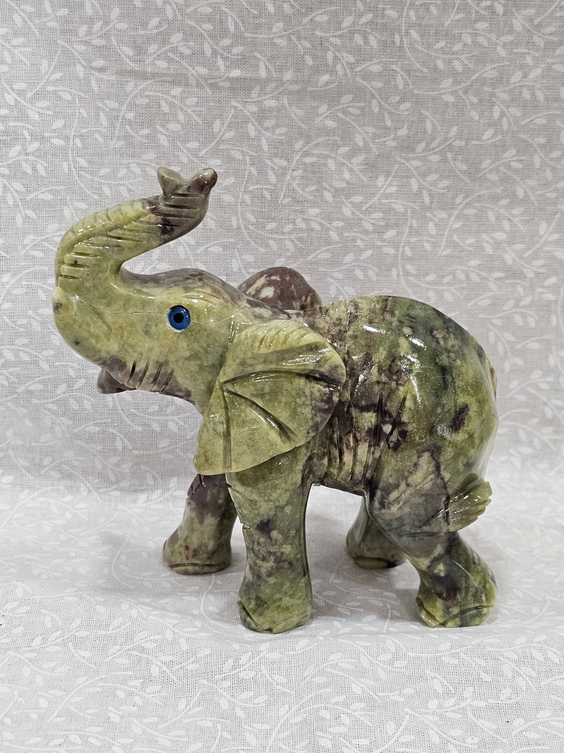 Serpentine Crystal Elephant