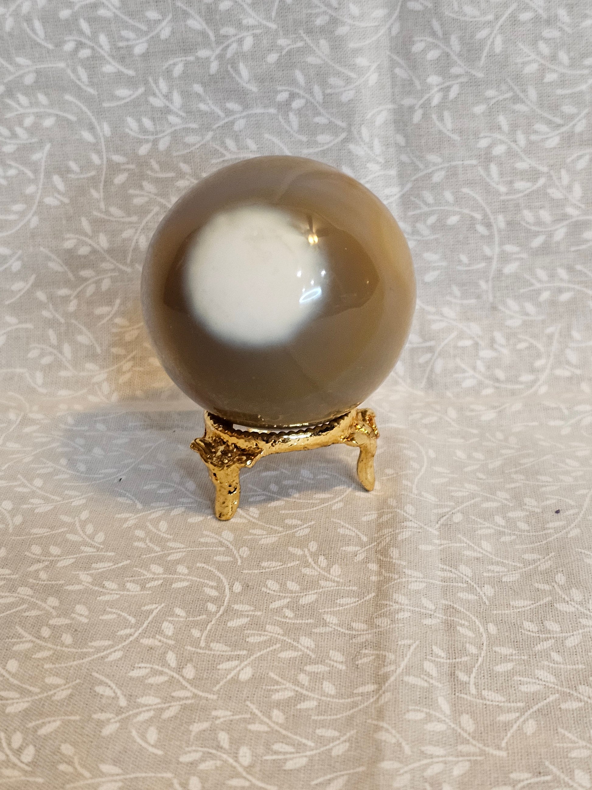 Double Eye Agate Crystal Sphere