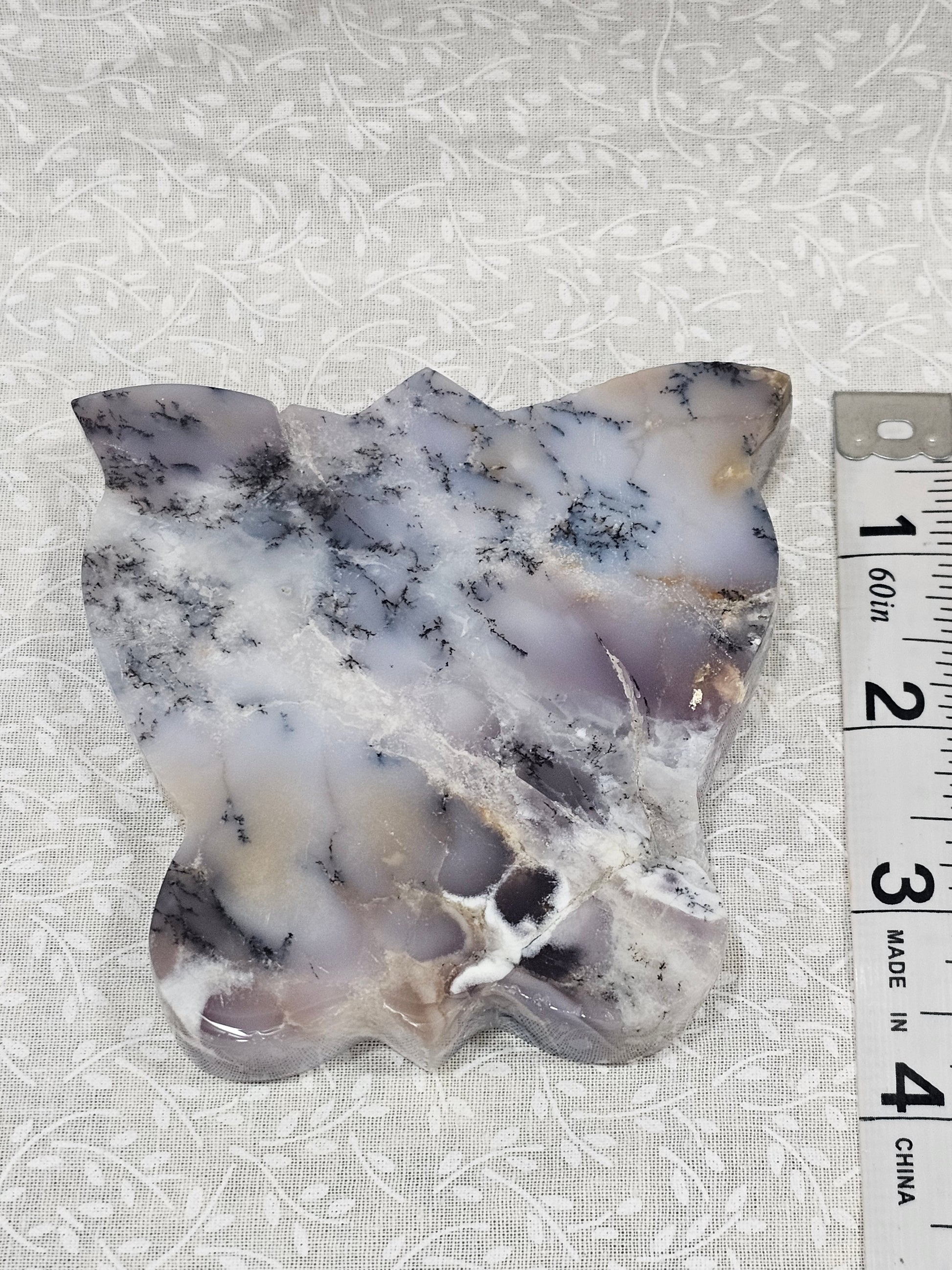 Dendritic Agate Crystal Butterfly