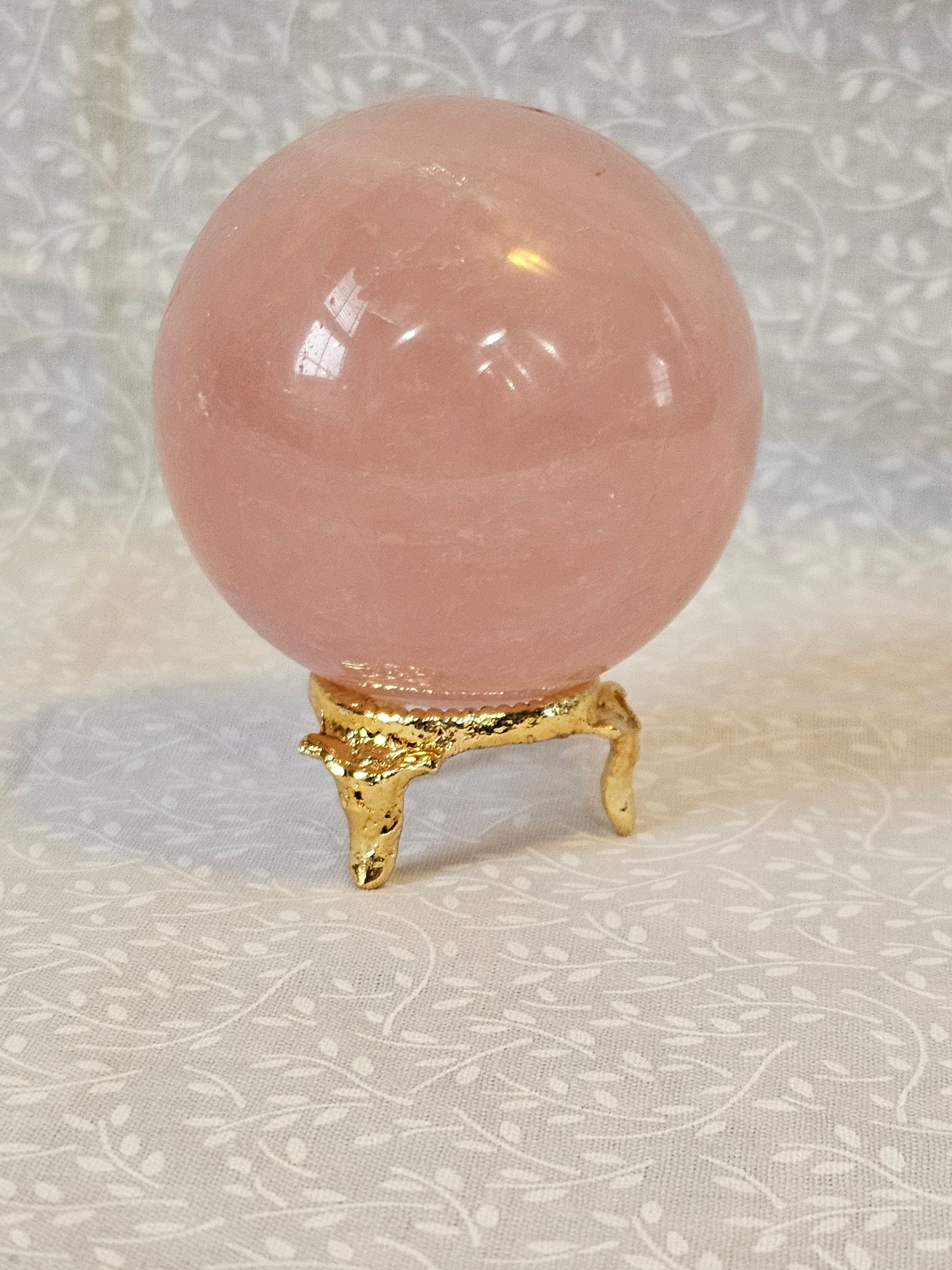 Pink Quartz Crystal Sphere