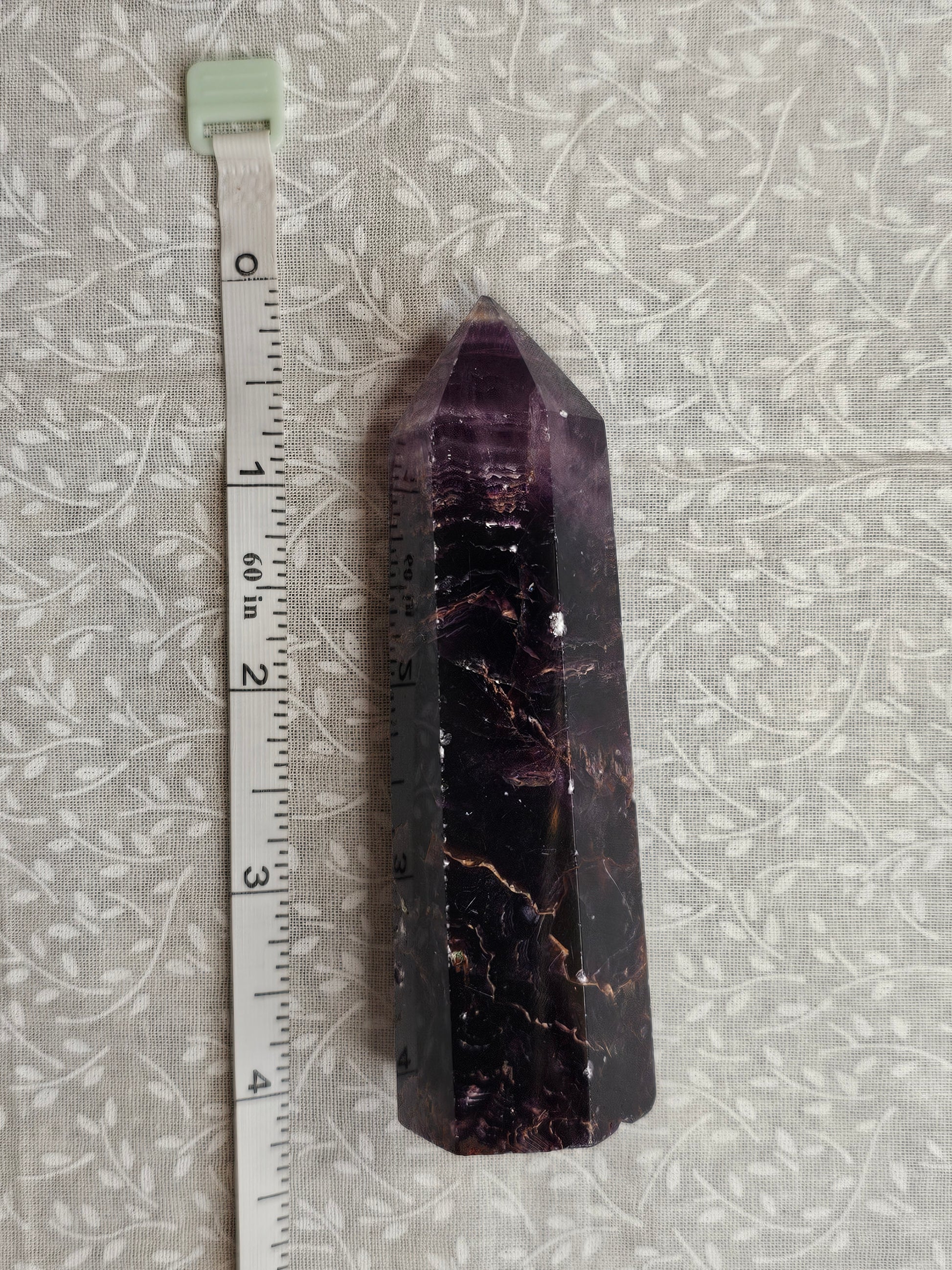 Purple Fluorite Crystal Tower