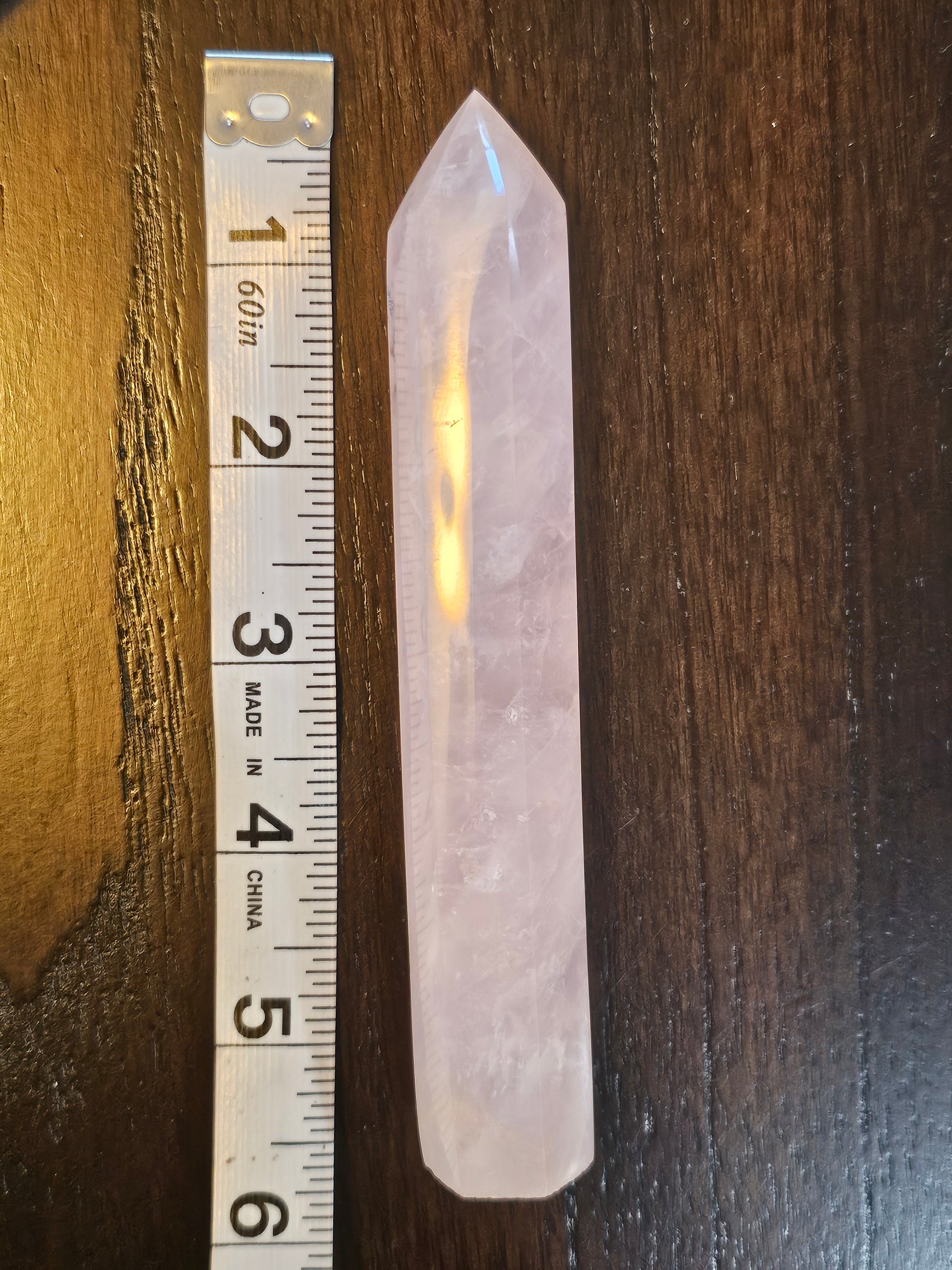 Pink Quartz Crystal Tower