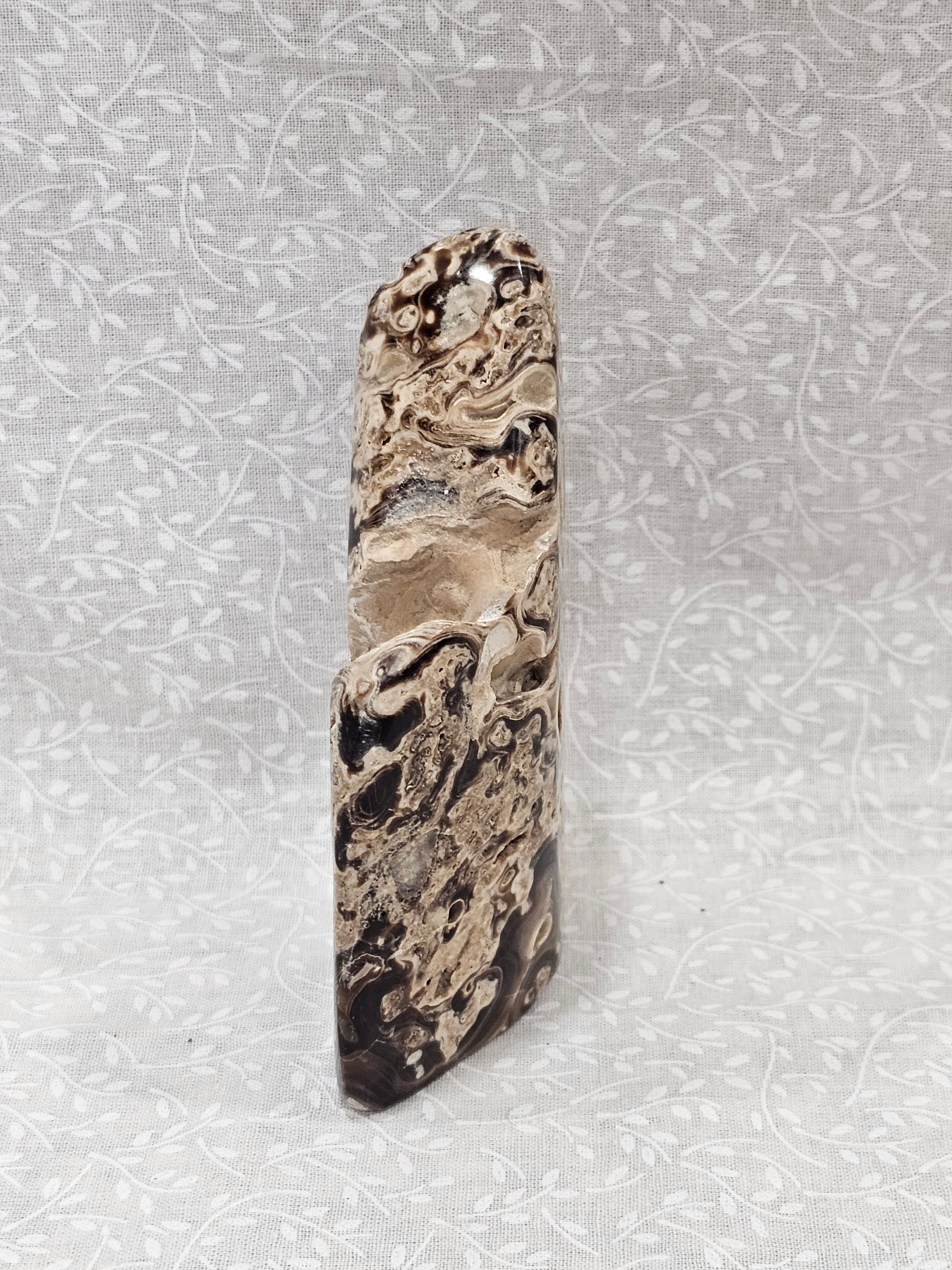 Chocolate Calcite Free Form with Portal 4 Inch